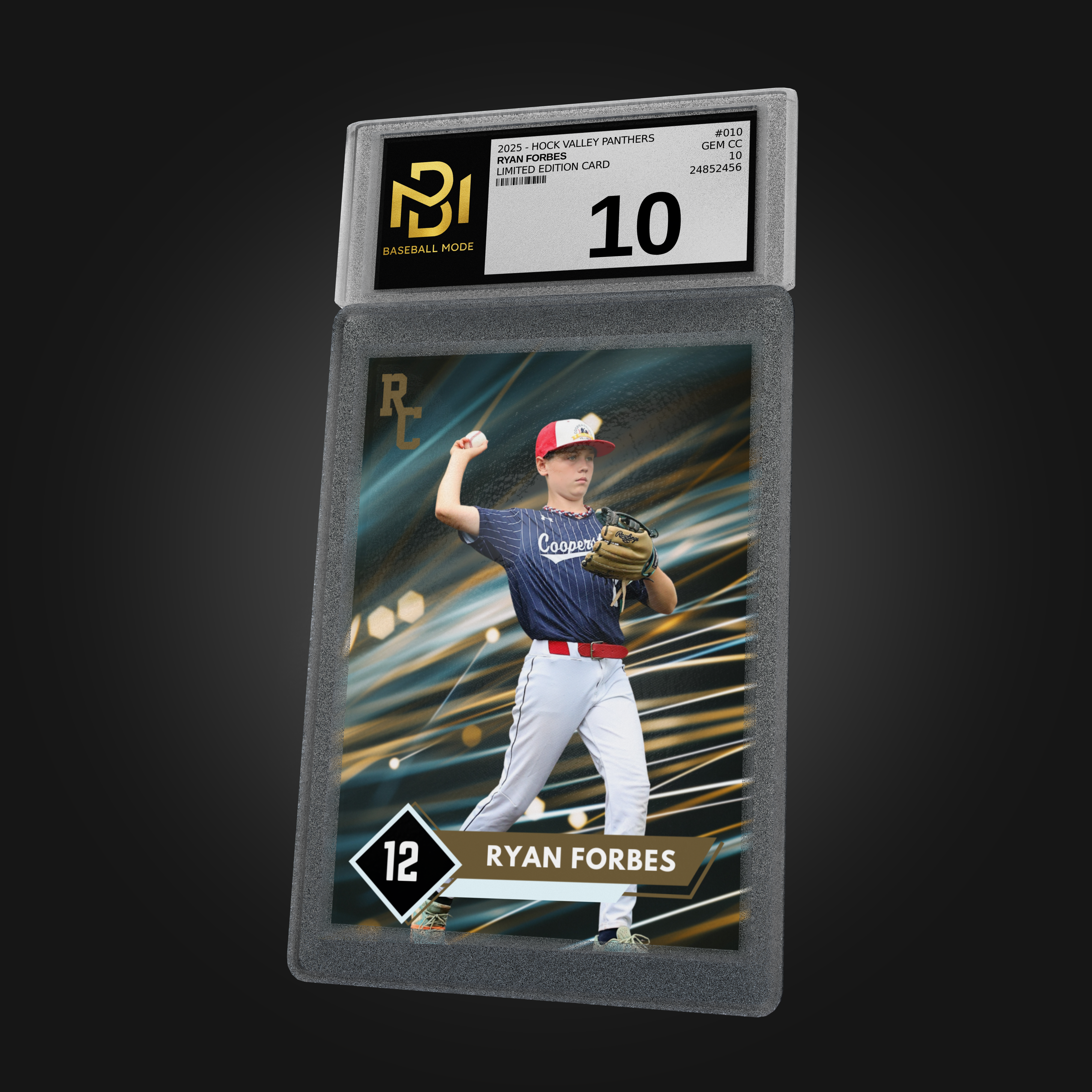 Collection of Custom Rookie Metal Sports Card in a gallery layout