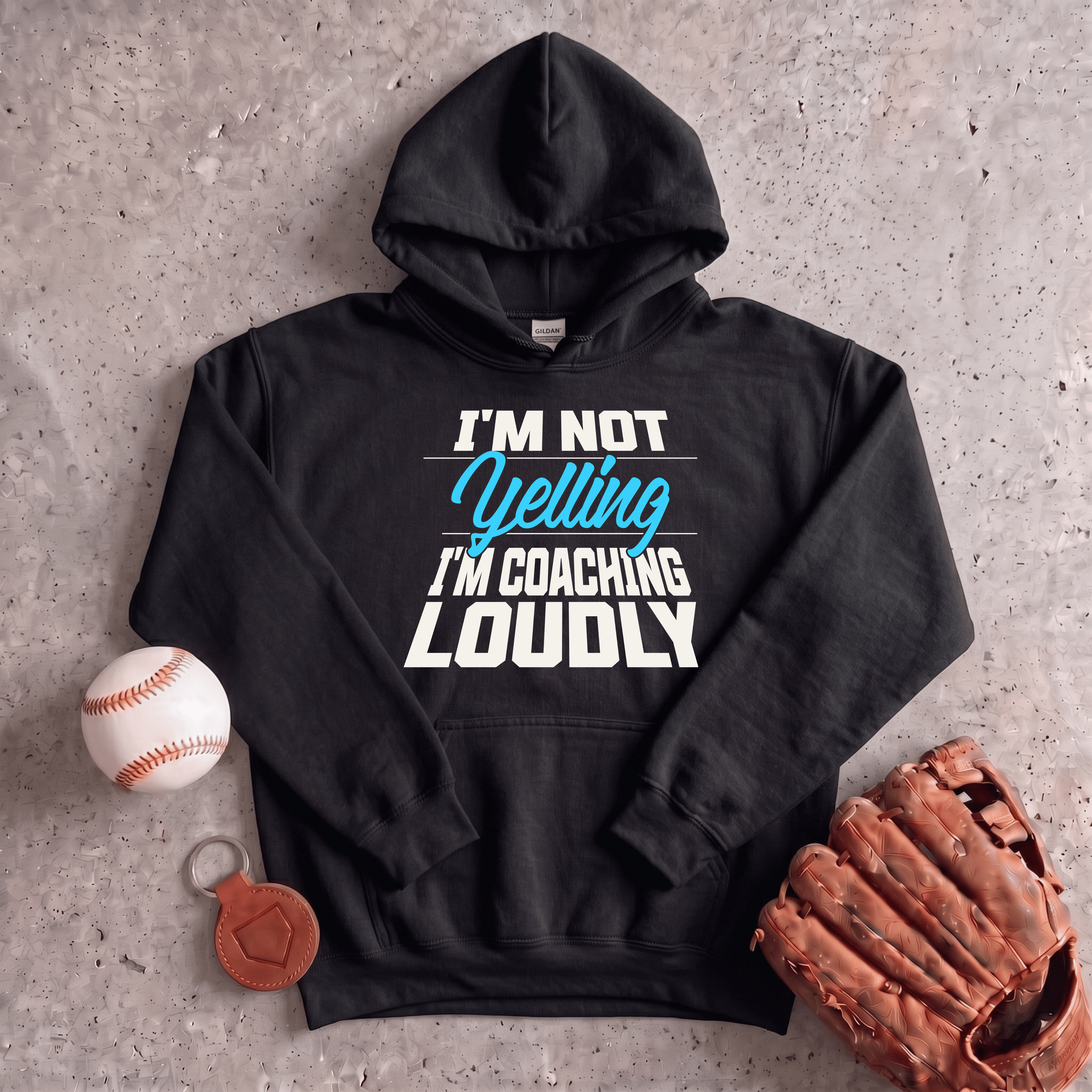 Collection of Im Not Yelling Im Coaching Loudly Hoodie in a gallery layout