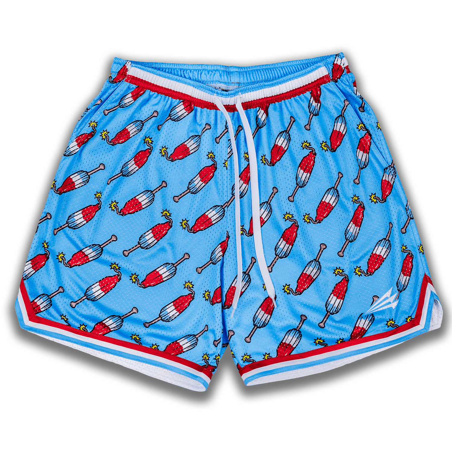Collection of bomb pops athletic baseball shorts in a gallery layout