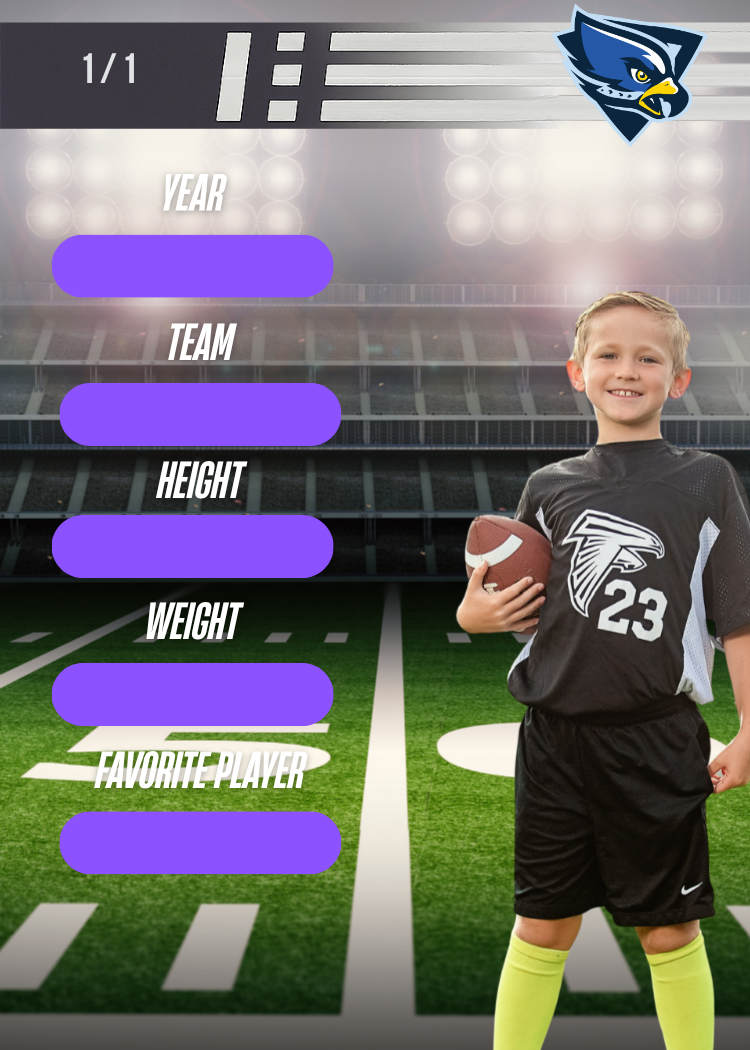 Custom Football Metal Sports Card – Friday Night Lights Edition