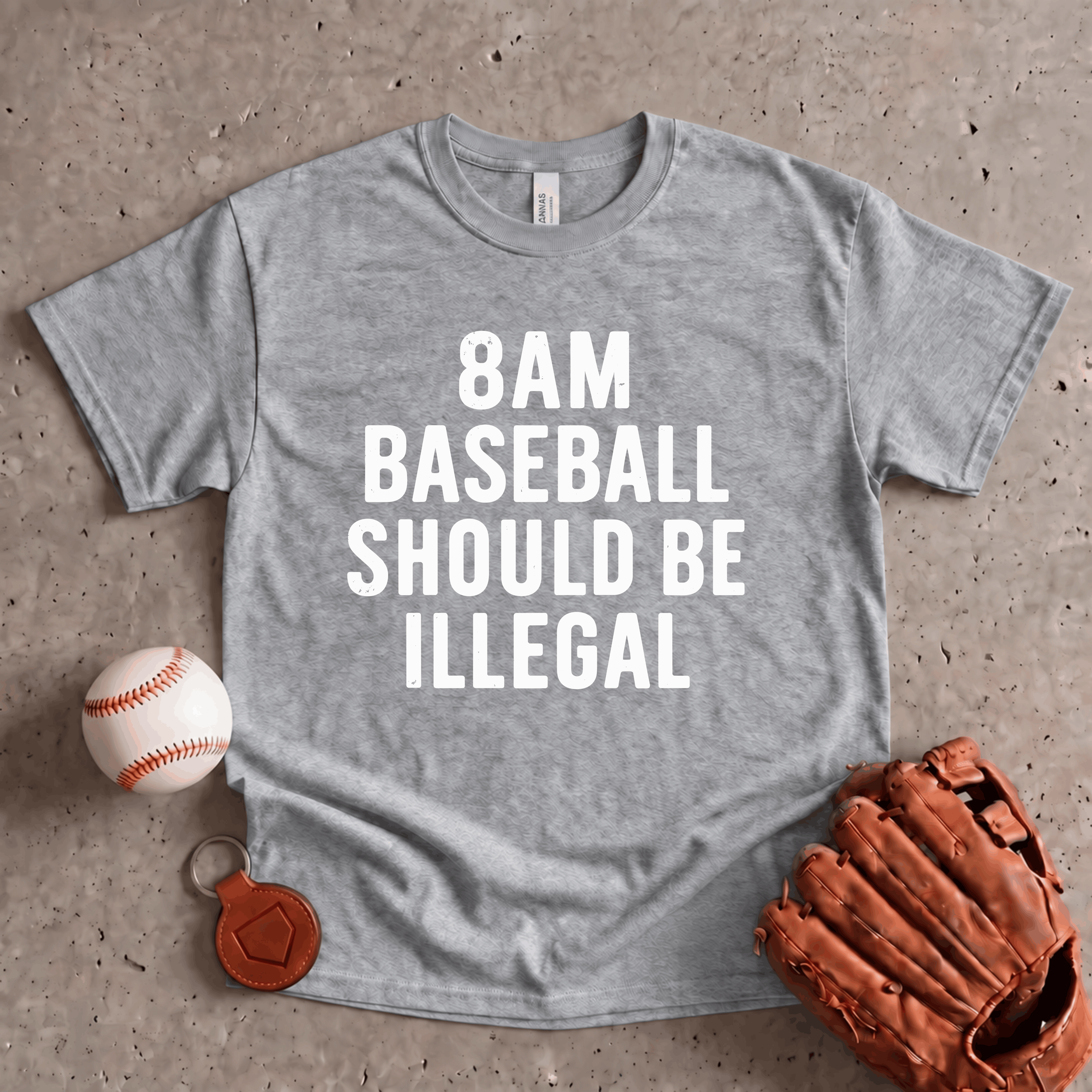 Collection of 8AM Baseball T-Shirt in a gallery layout
