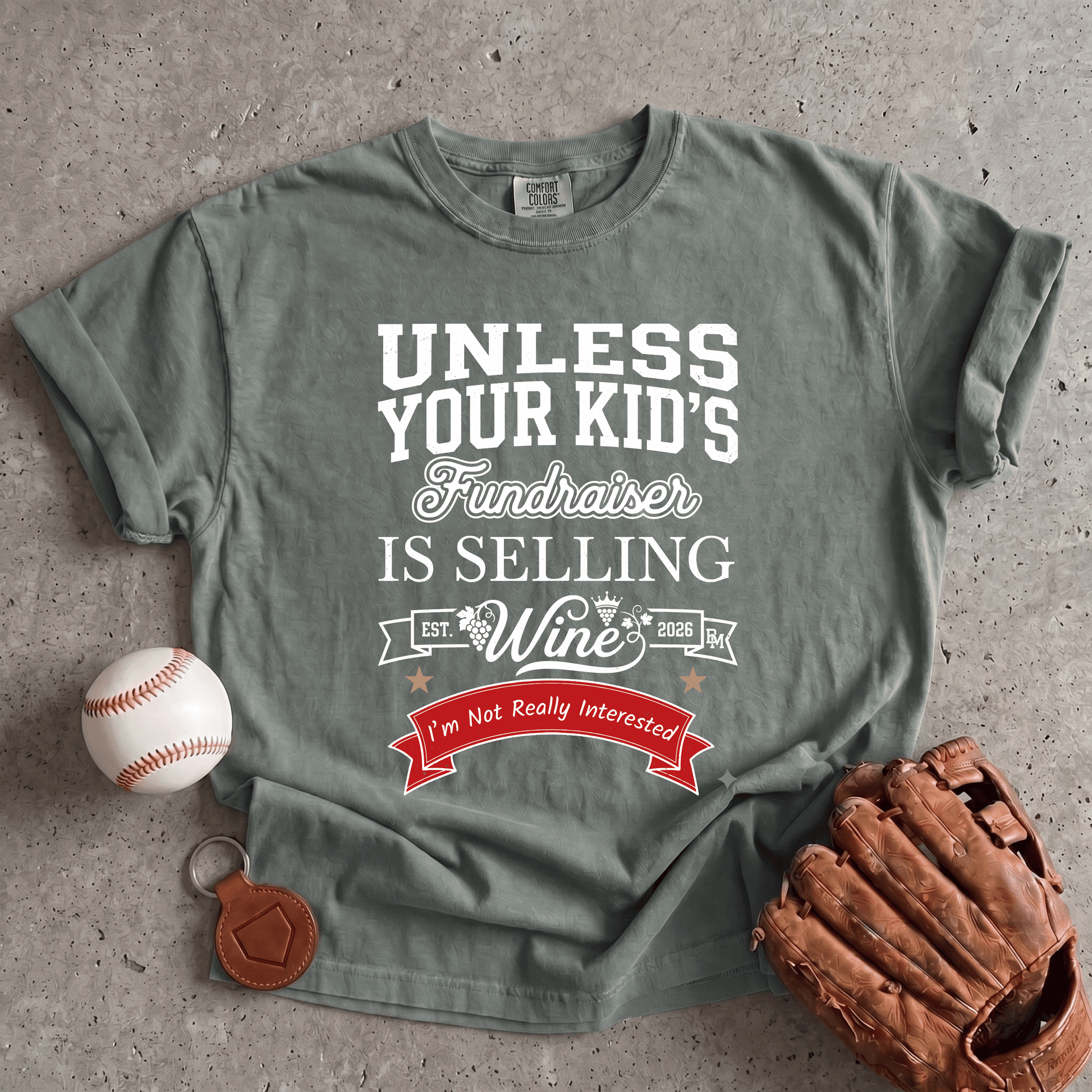 Wine Fundraiser Mom T-Shirt