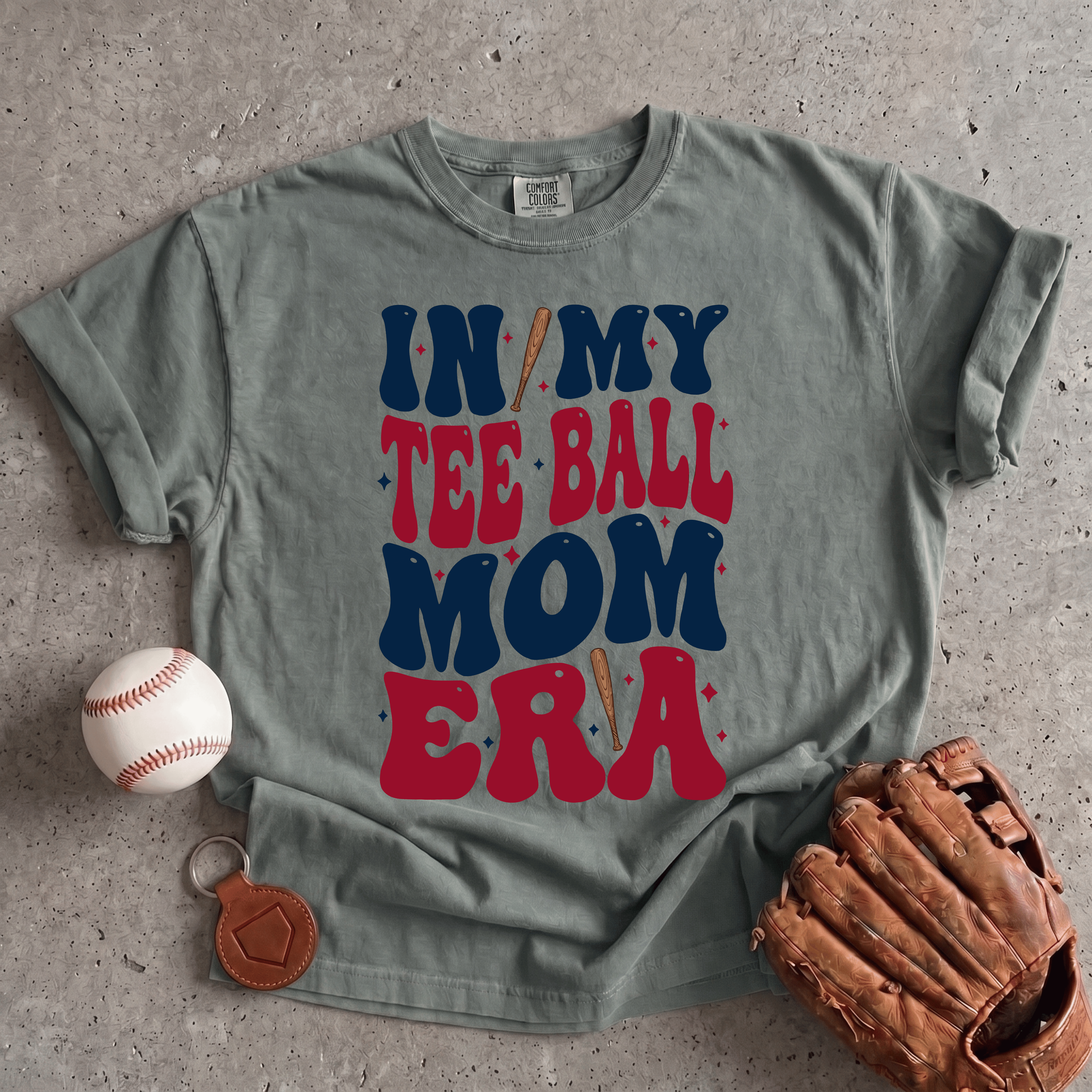Collection of T-Ball Mom T-Shirt in a gallery layout