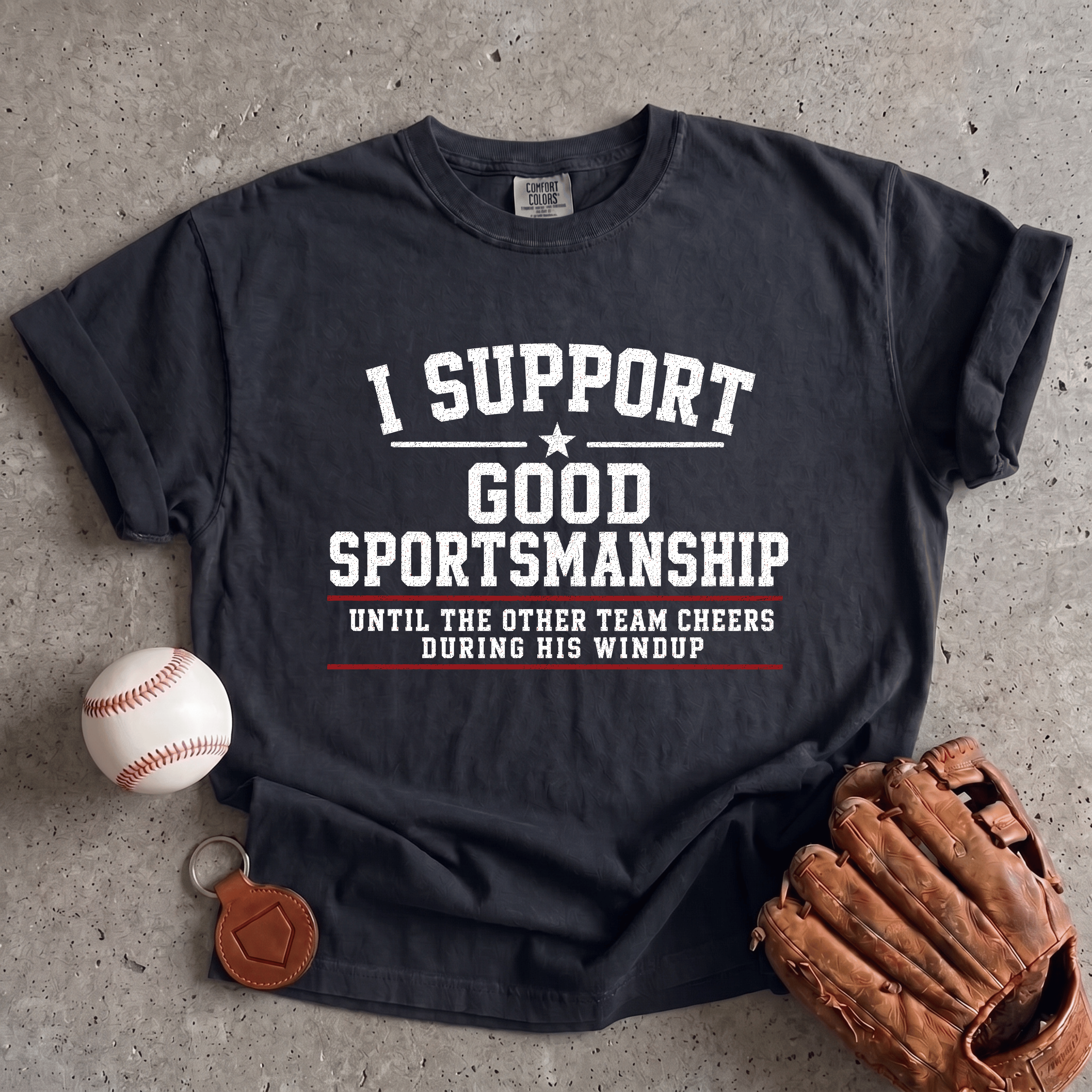 Collection of Good Sportsmanship Pitching T-Shirt in a gallery layout
