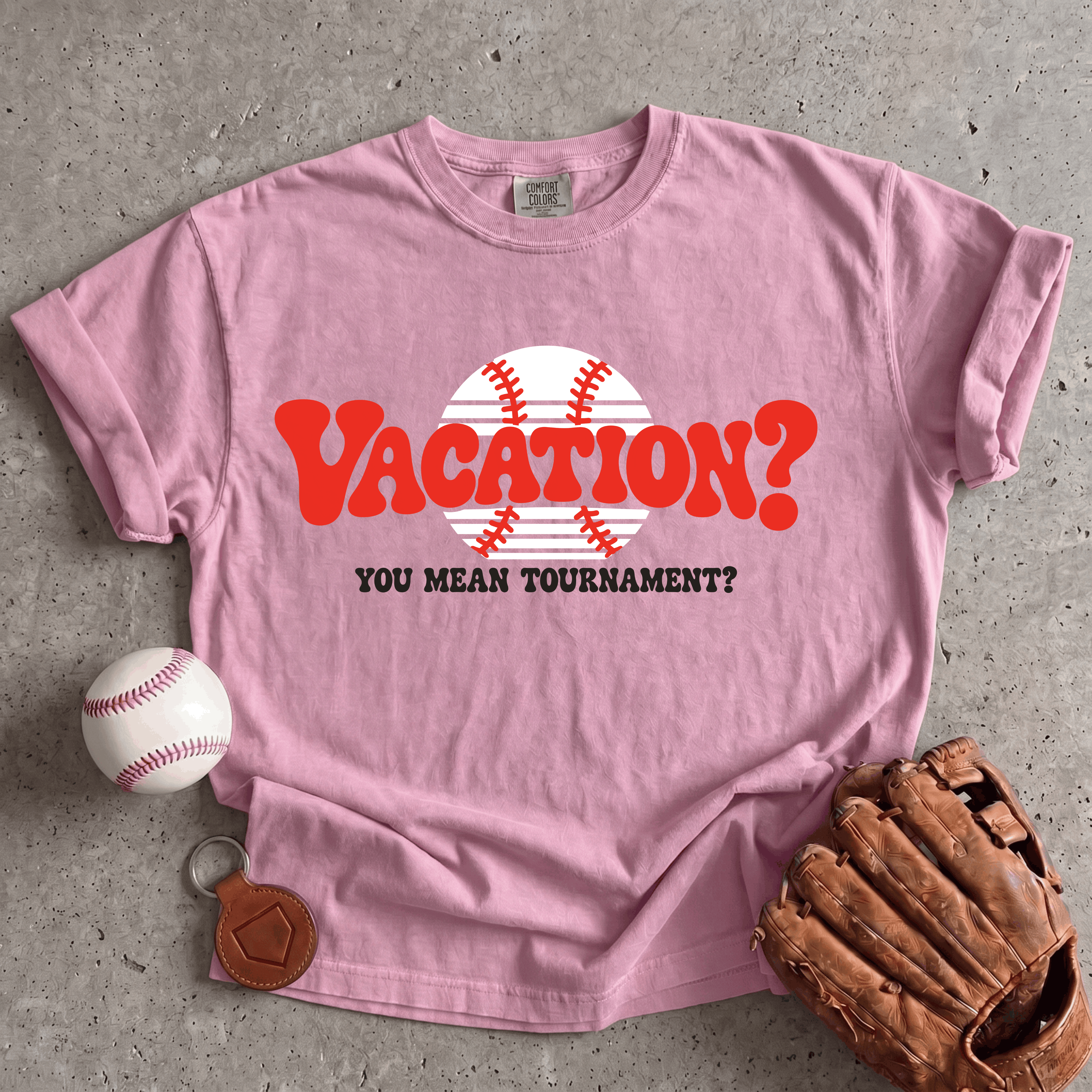 Collection of Baseball Vacation T-Shirt in a gallery layout