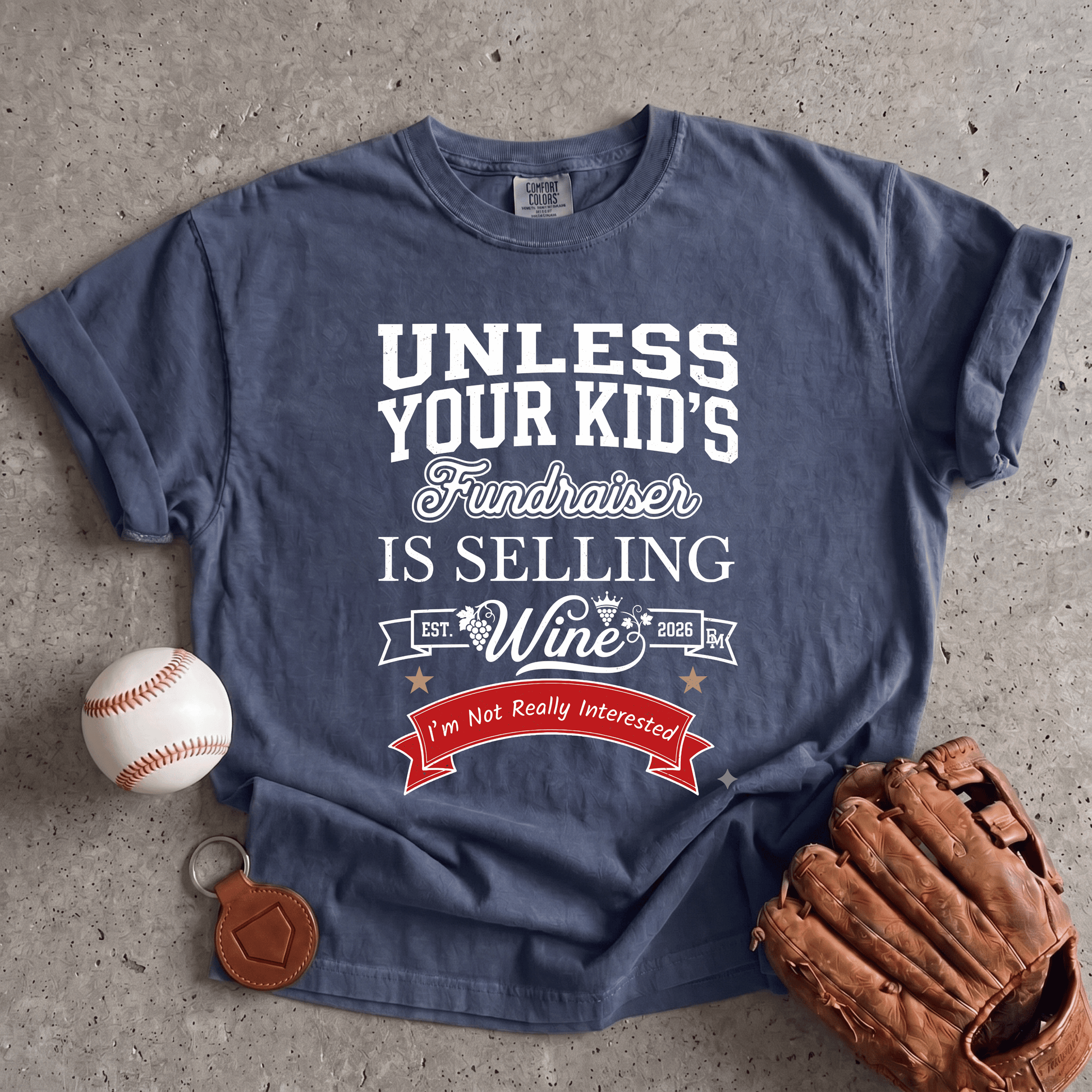 Wine Fundraiser Mom T-Shirt