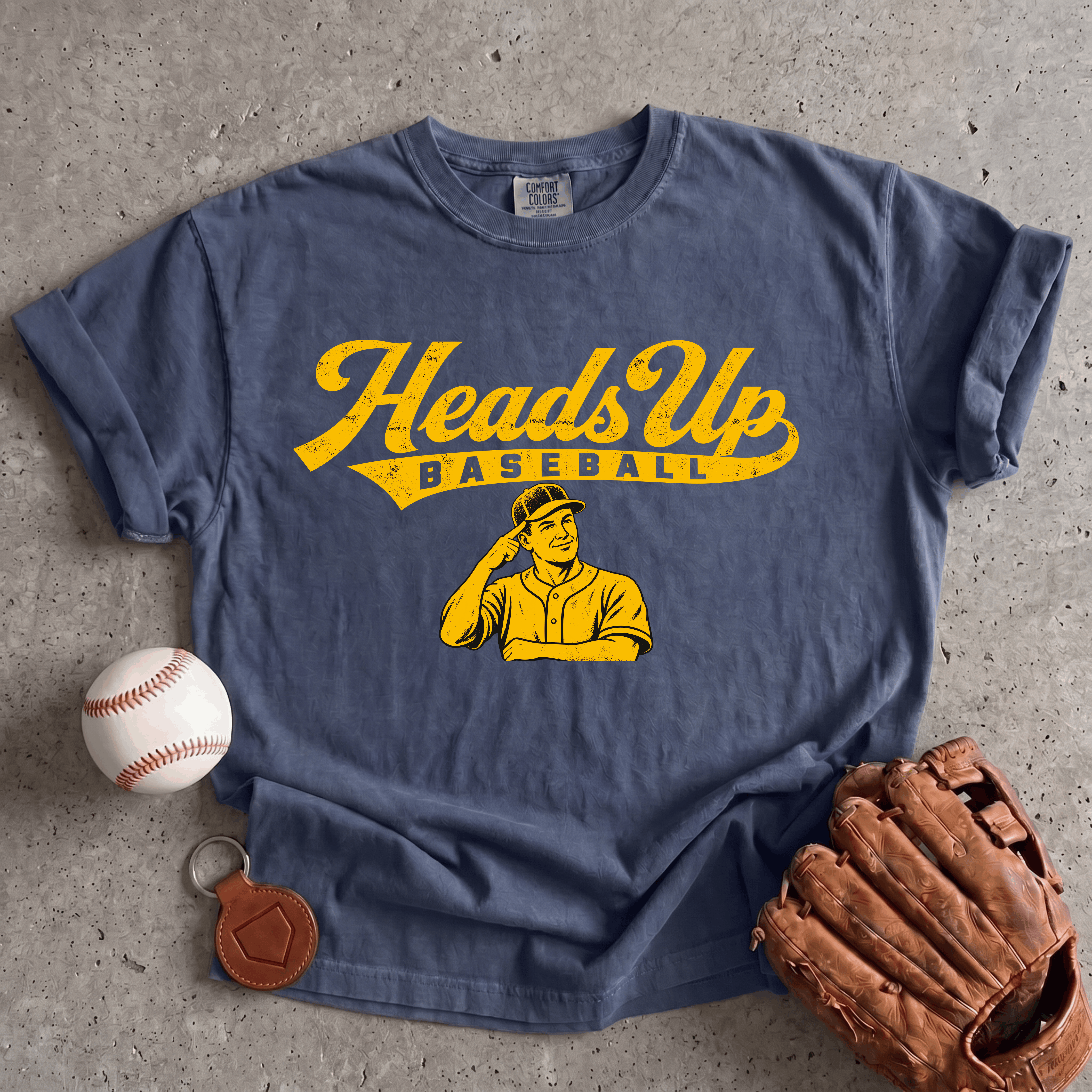 Collection of Heads Up Baseball T-Shirt in a gallery layout