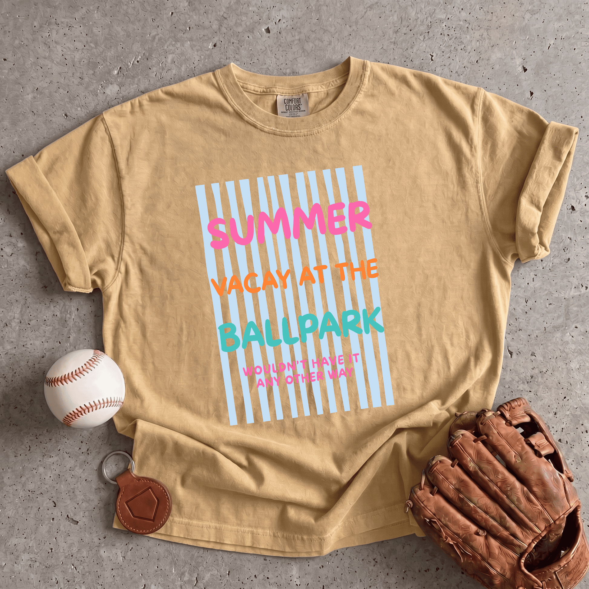 Summer Vacation Baseball T-Shirt