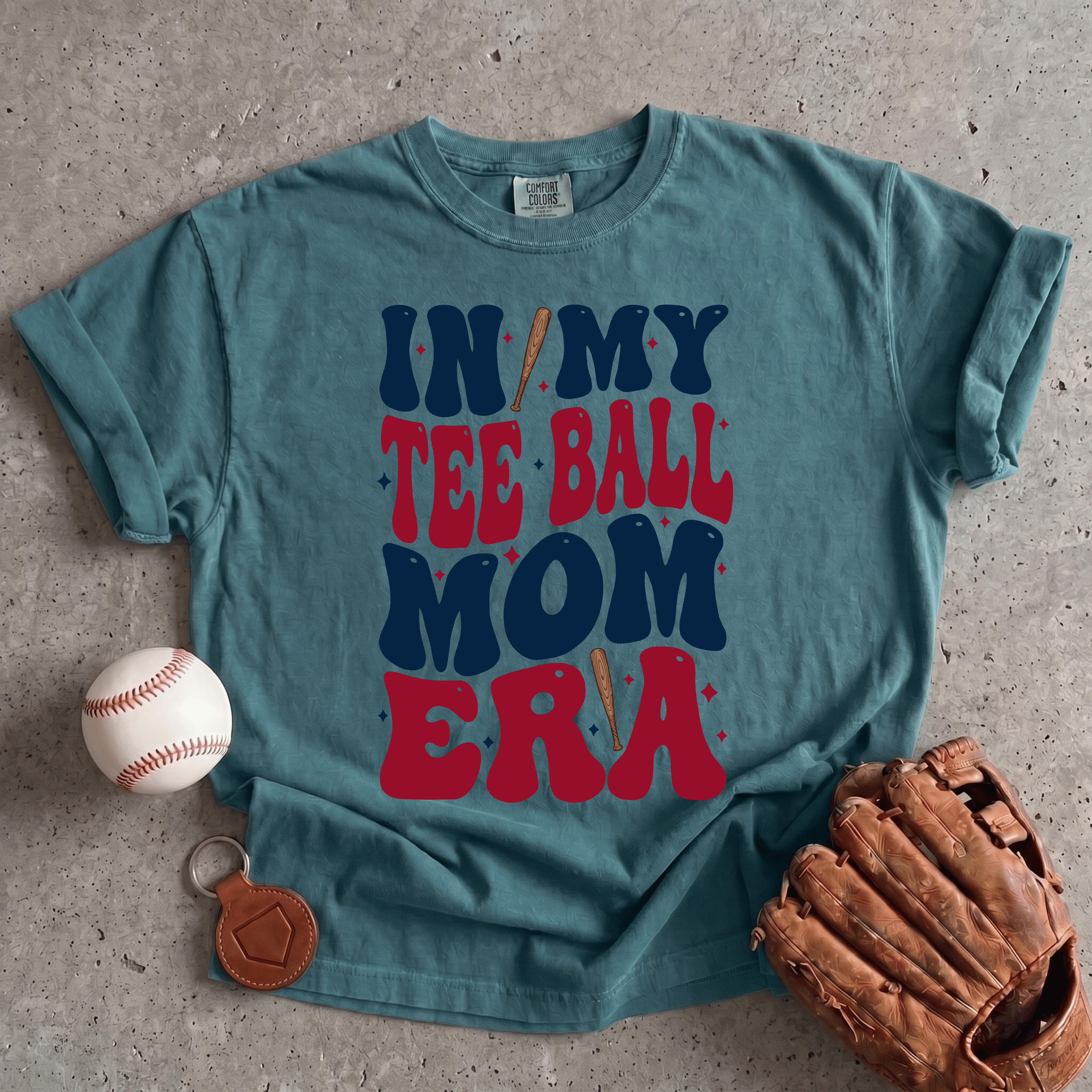 Collection of T-Ball Mom T-Shirt in a gallery layout