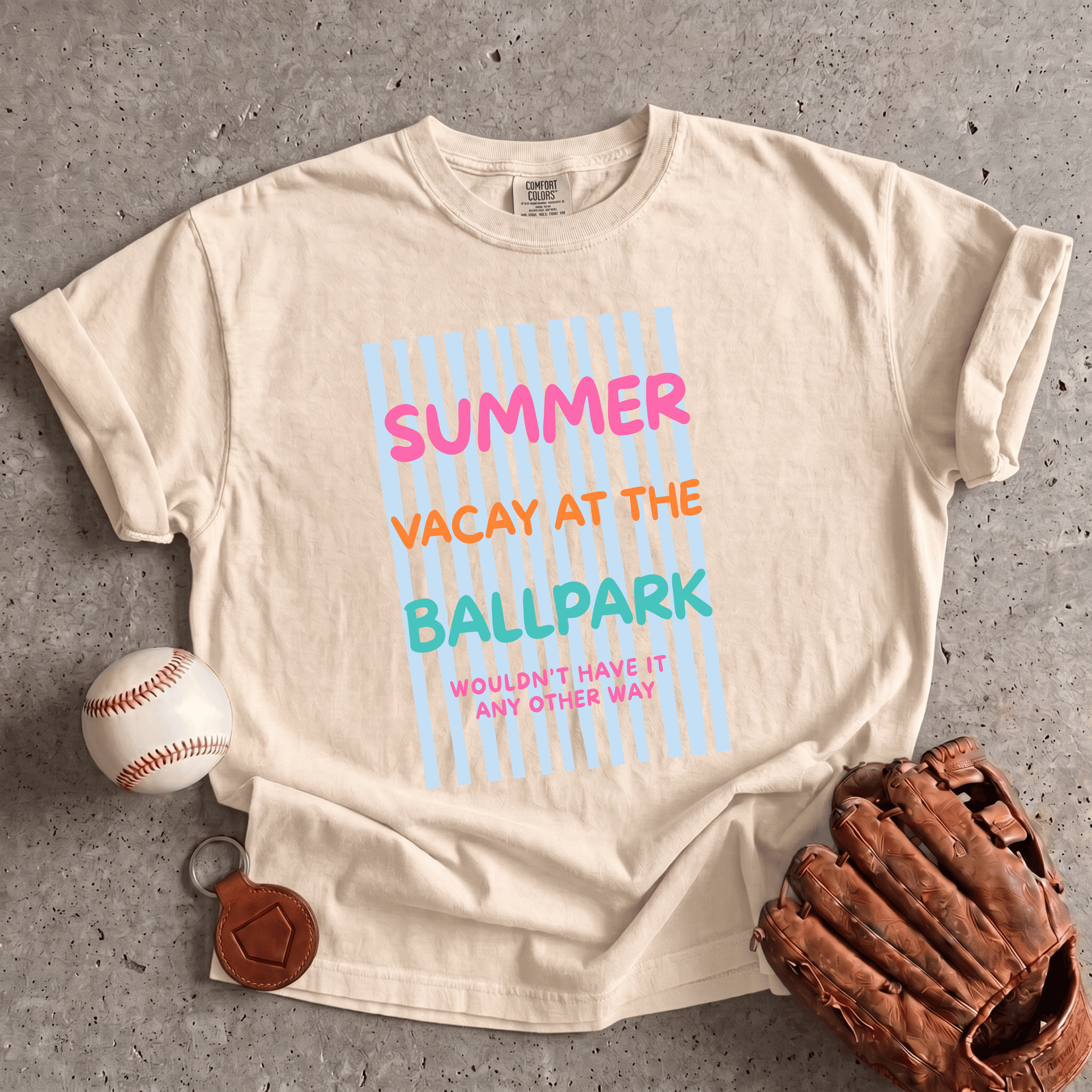 Summer Vacation Baseball T-Shirt