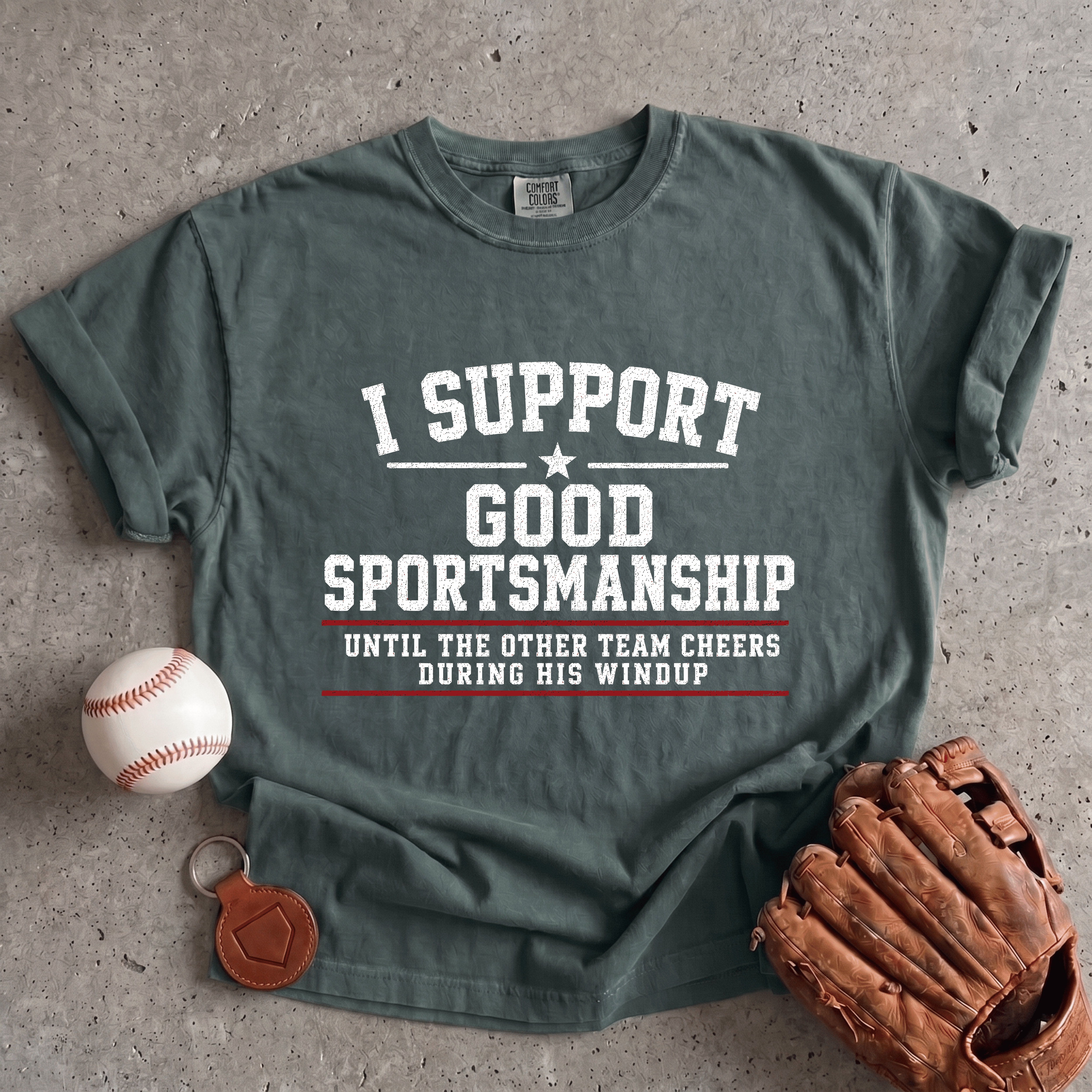 Collection of Good Sportsmanship Pitching T-Shirt in a gallery layout