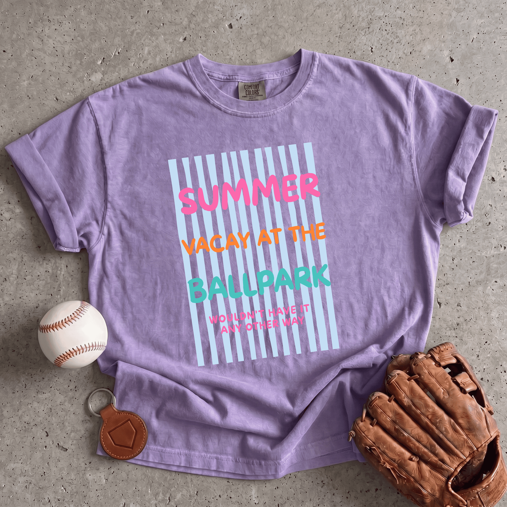 Summer Vacation Baseball T-Shirt