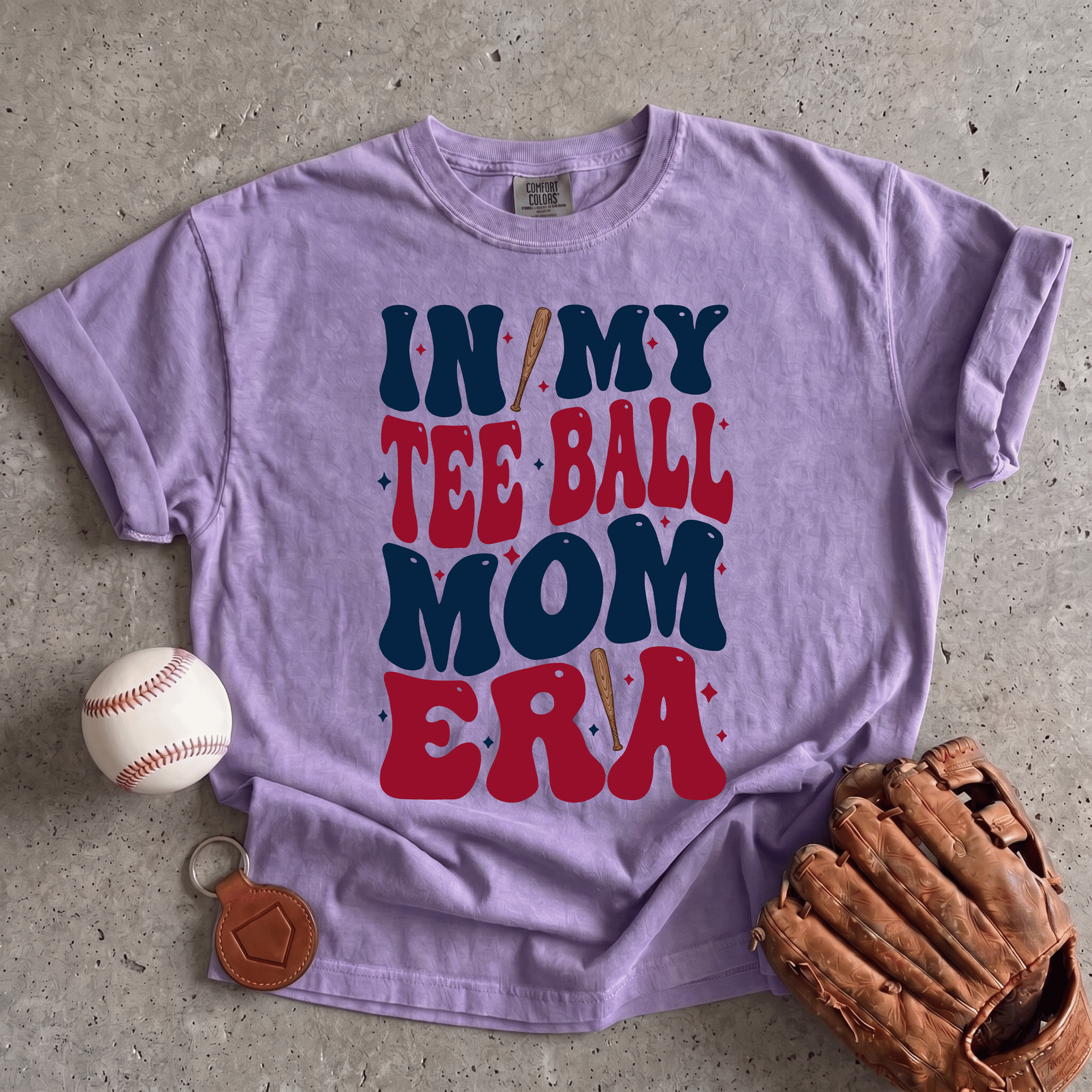 Collection of T-Ball Mom T-Shirt in a gallery layout