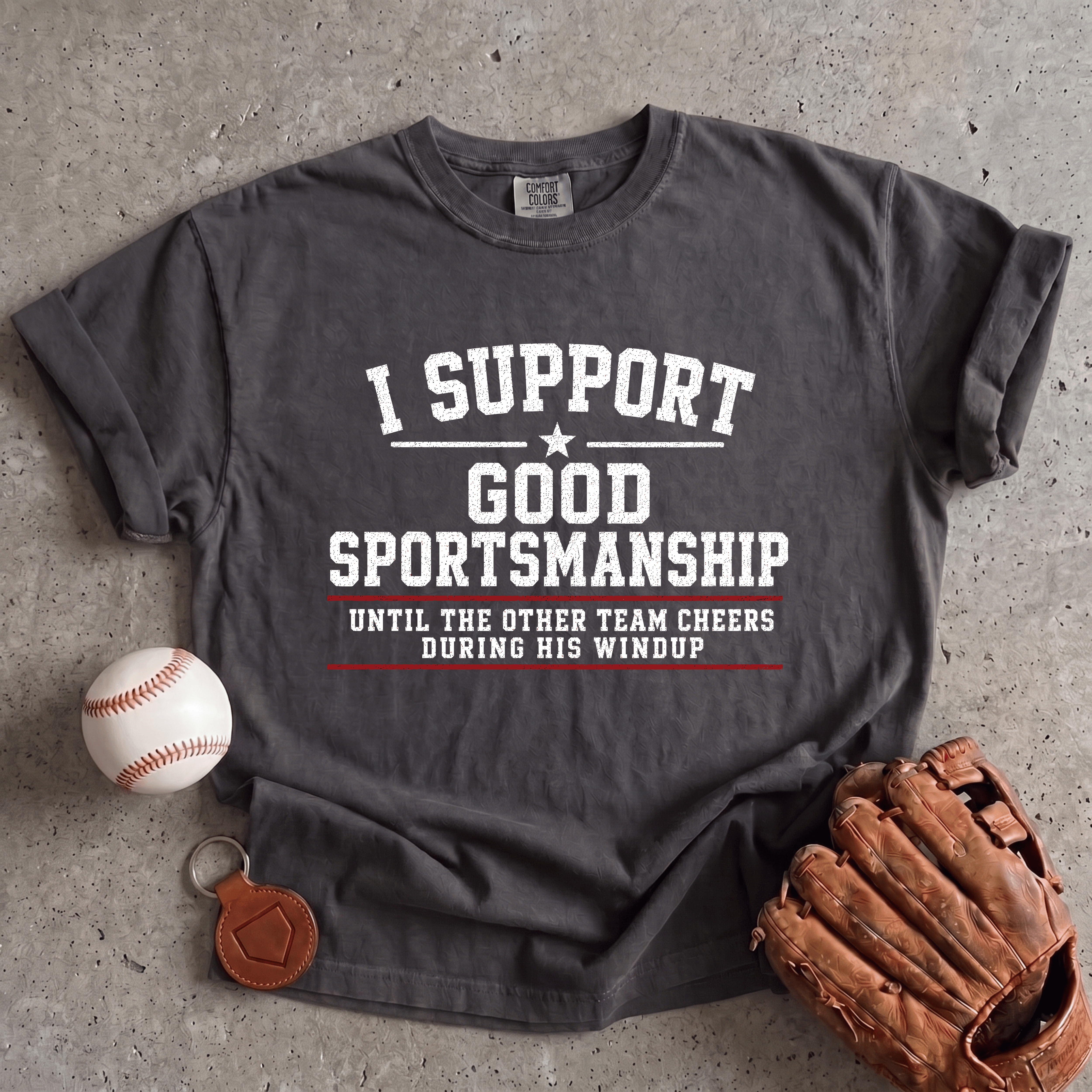 Collection of Good Sportsmanship Pitching T-Shirt in a gallery layout