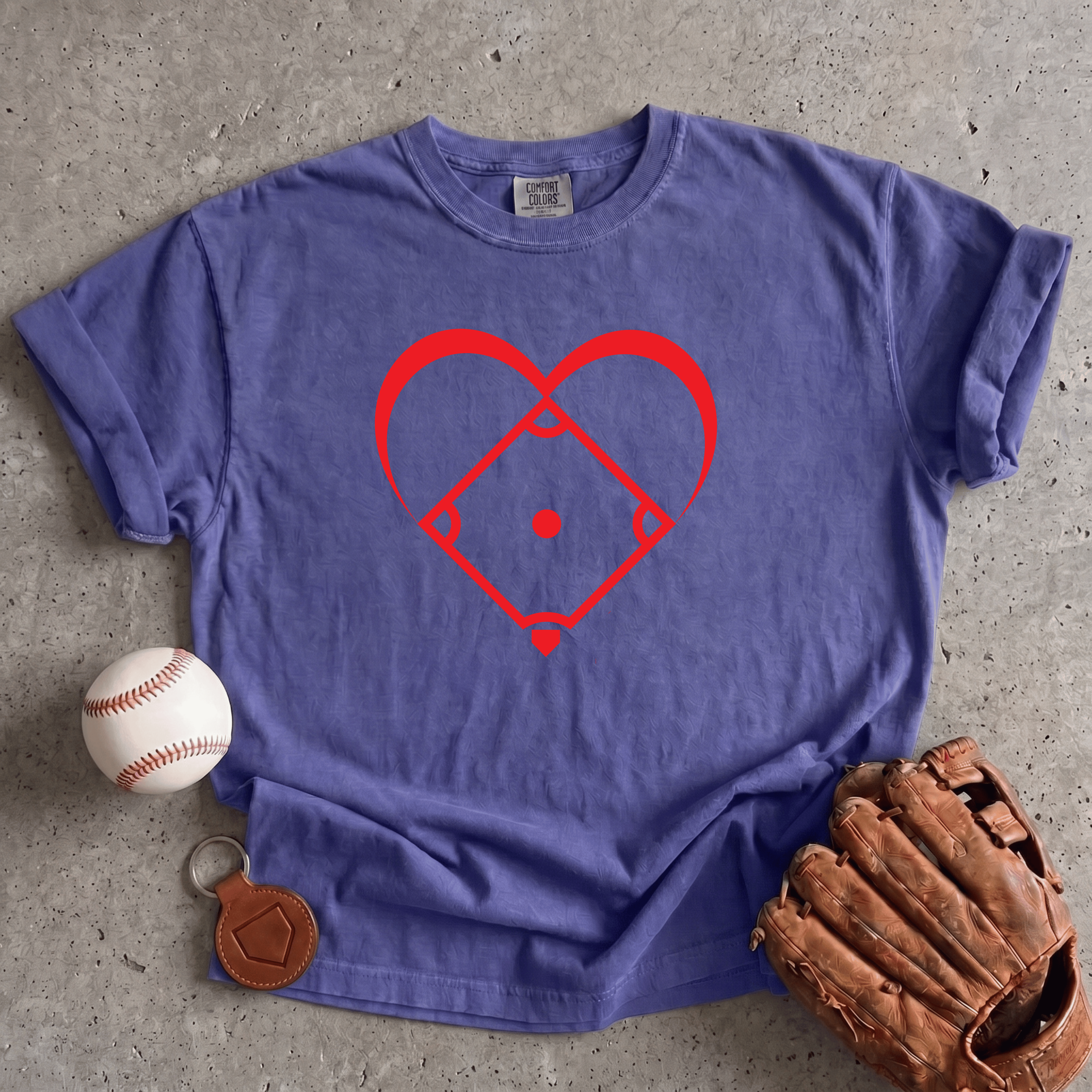 Collection of I Love Baseball T-Shirt in a gallery layout