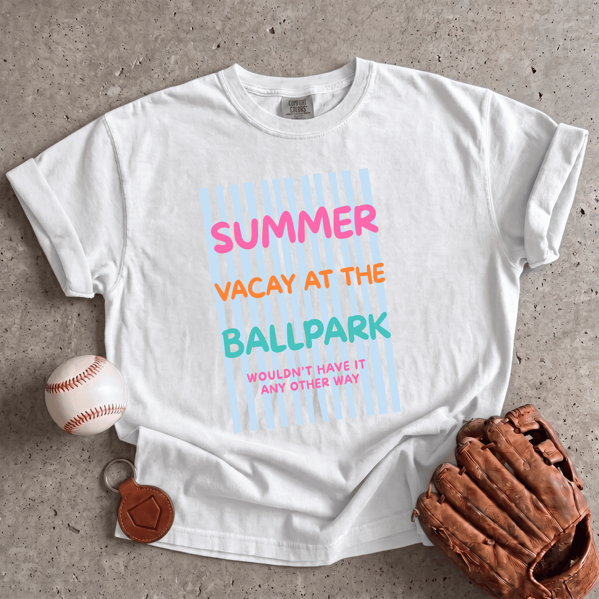 Summer Vacation Baseball T-Shirt