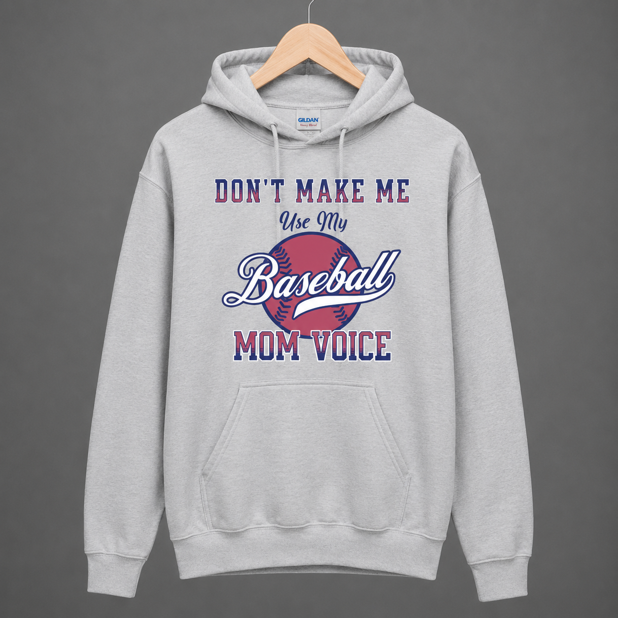 Collection of Baseball Mom Voice Hoodie in a gallery layout