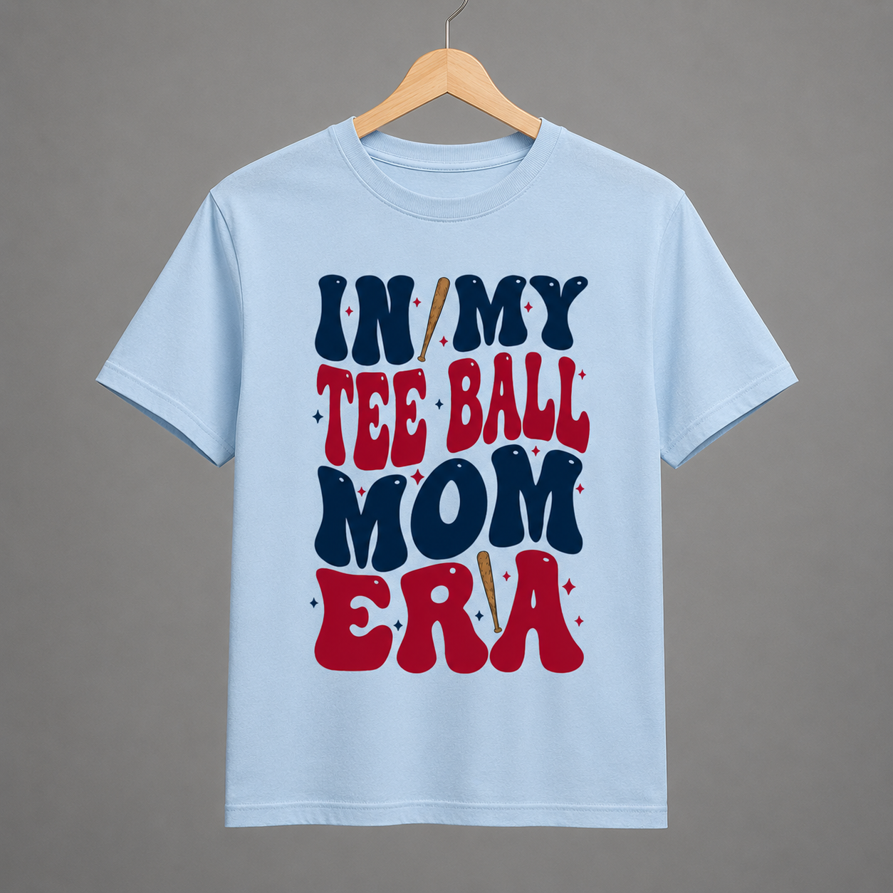 Baseball Mom Shirt — Baseball Heart Script Graphic Tee