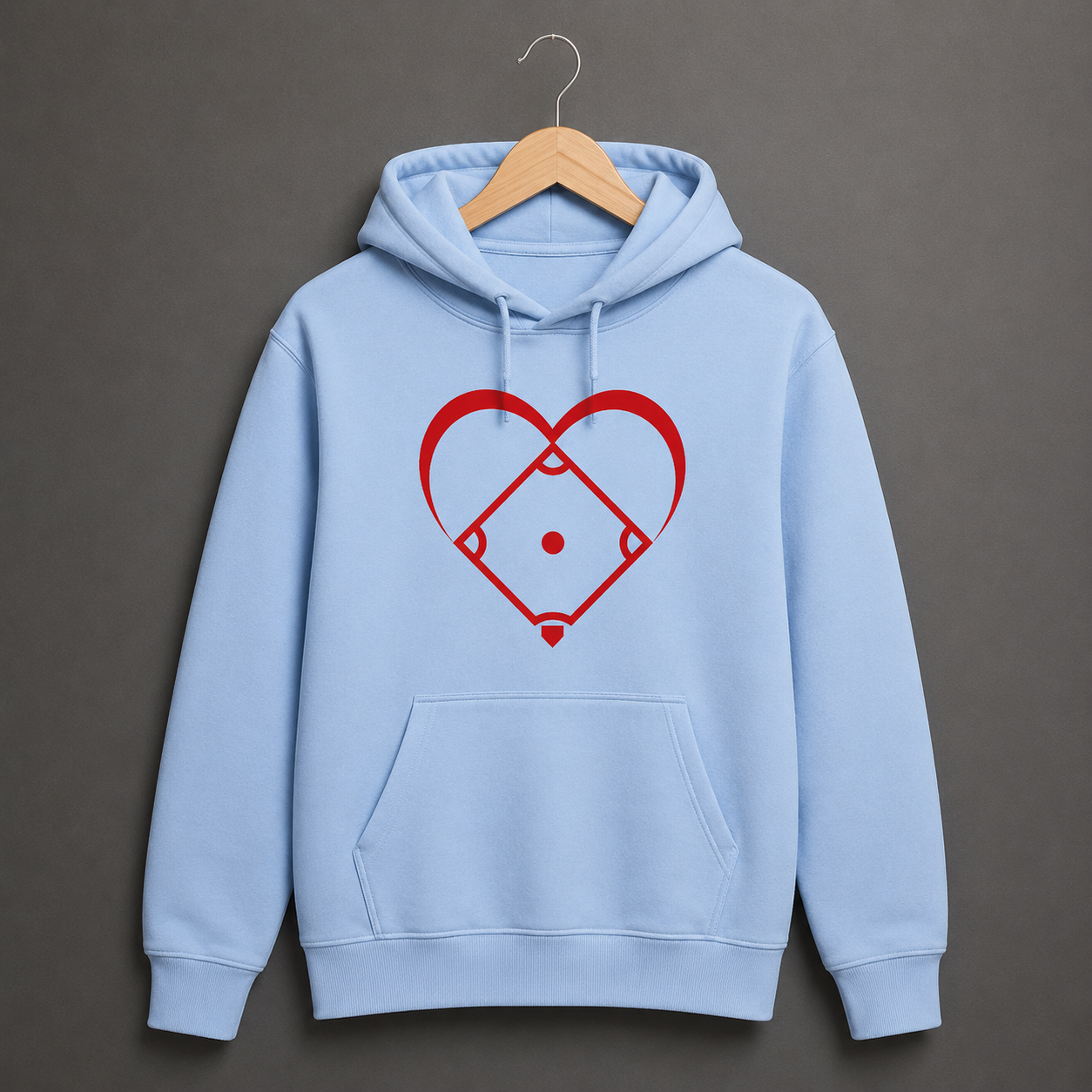 I Love Baseball Hoodie