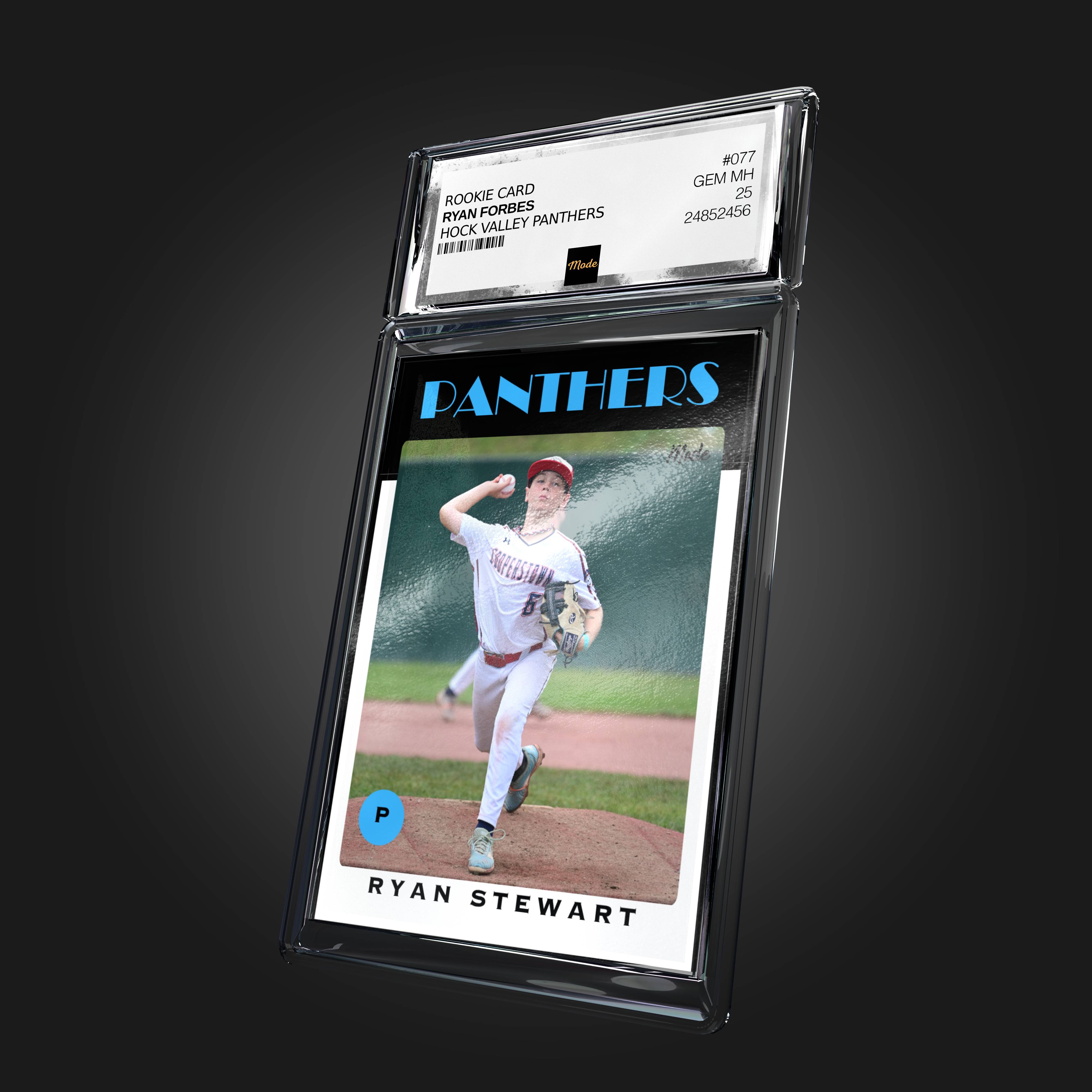 Collection of Premium Metal Baseball Card - Design #1 in a gallery layout