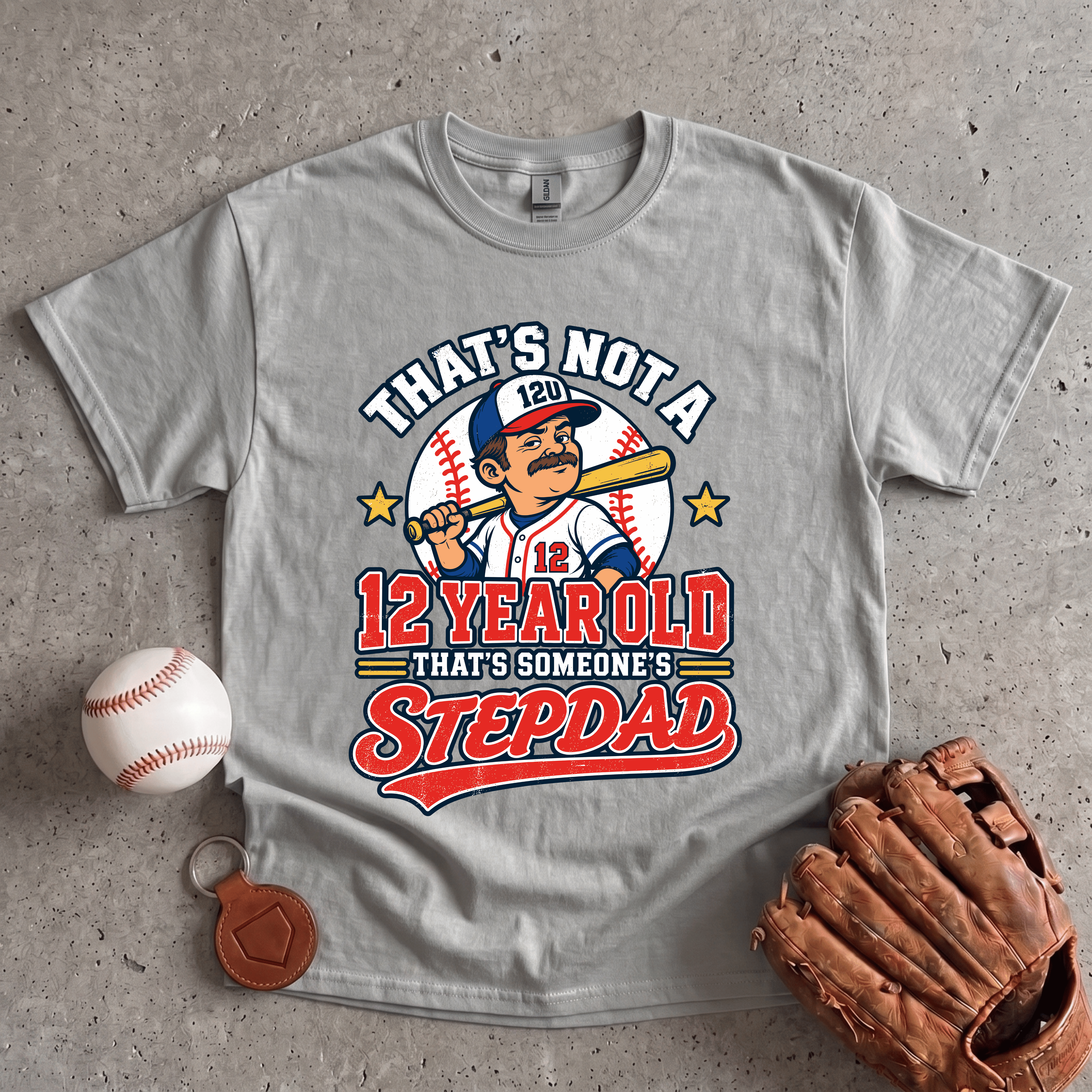 Collection of Somebody's Stepdad T-Shirt in a gallery layout