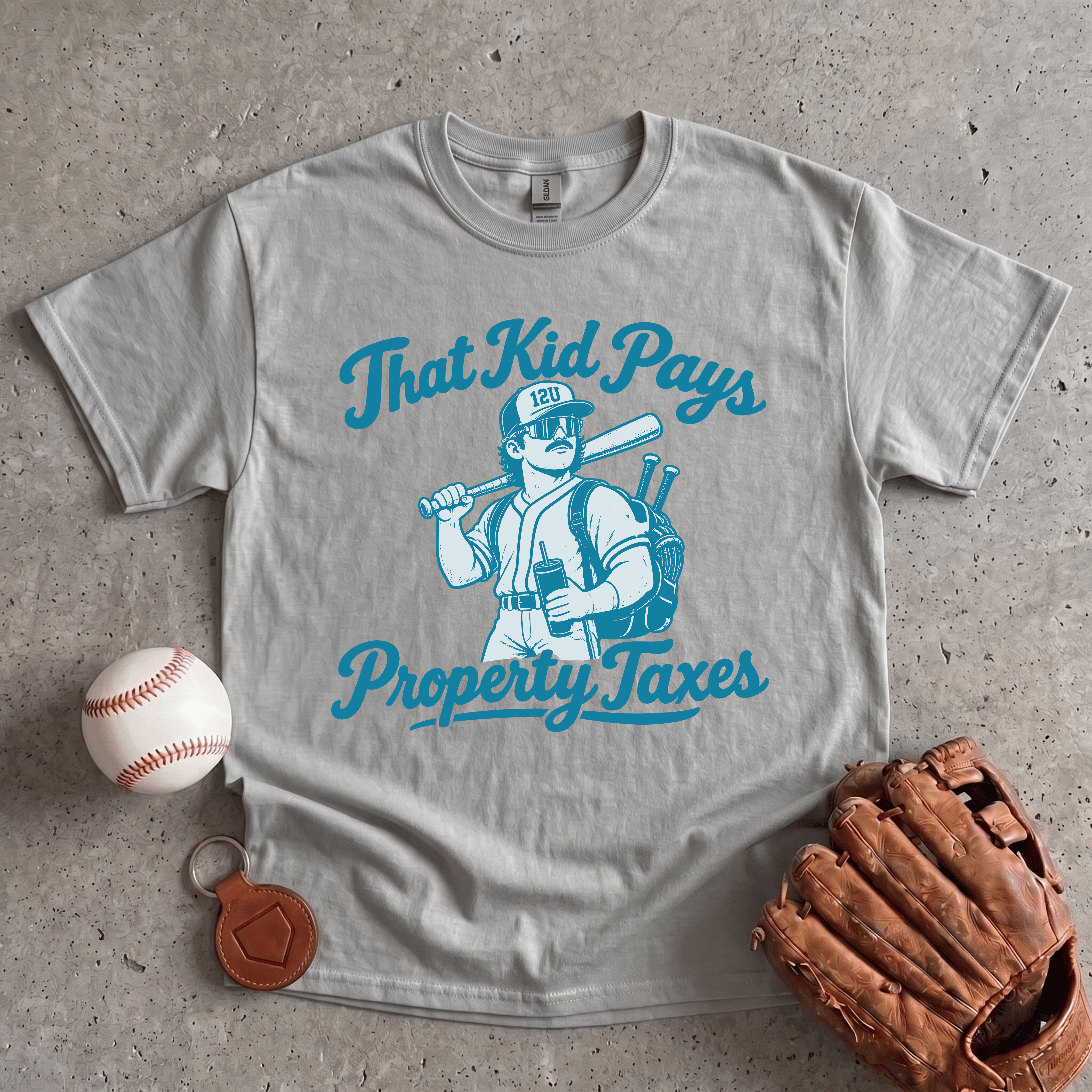 Collection of Kid Pays Property Taxes T-Shirt in a gallery layout