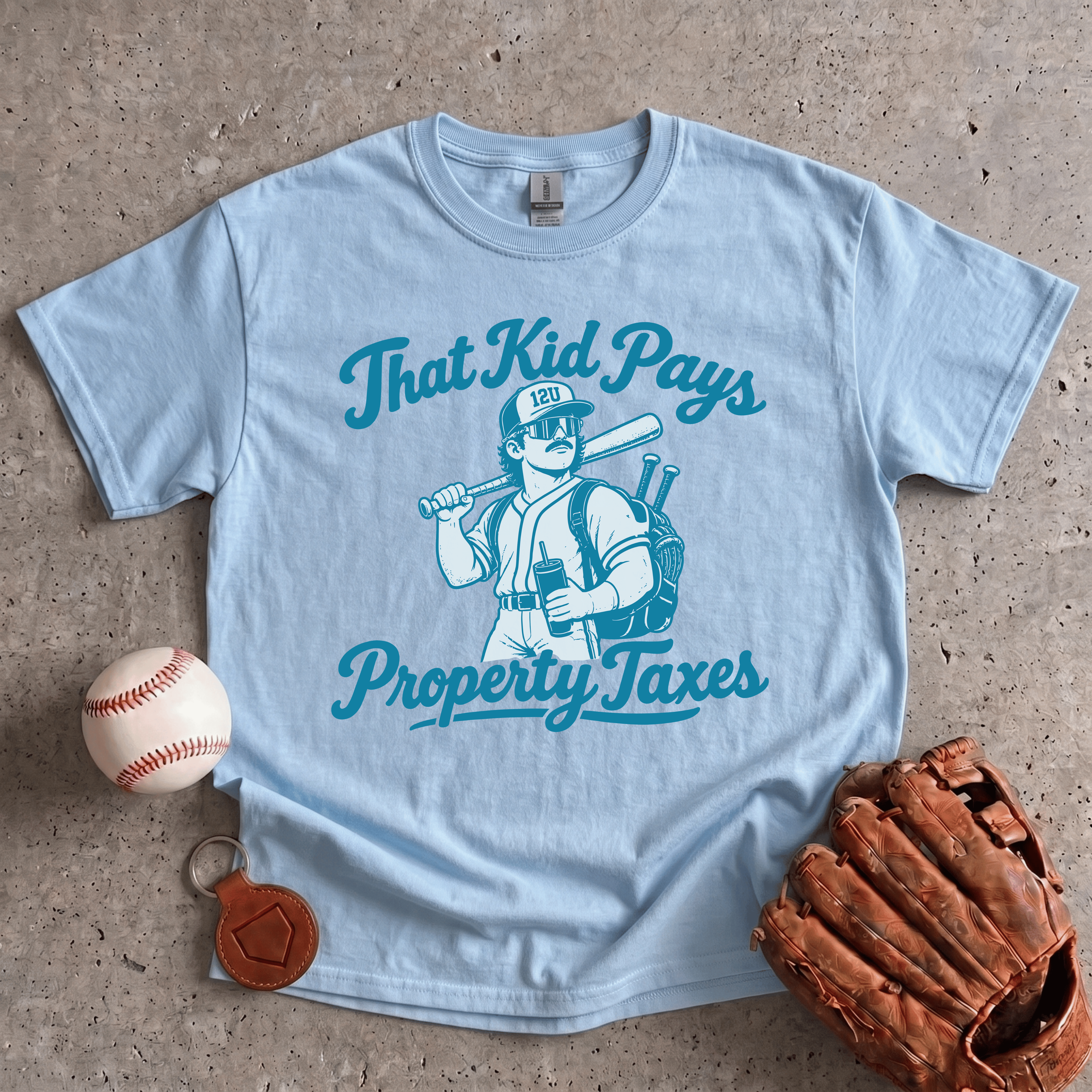 Collection of Kid Pays Property Taxes T-Shirt in a gallery layout