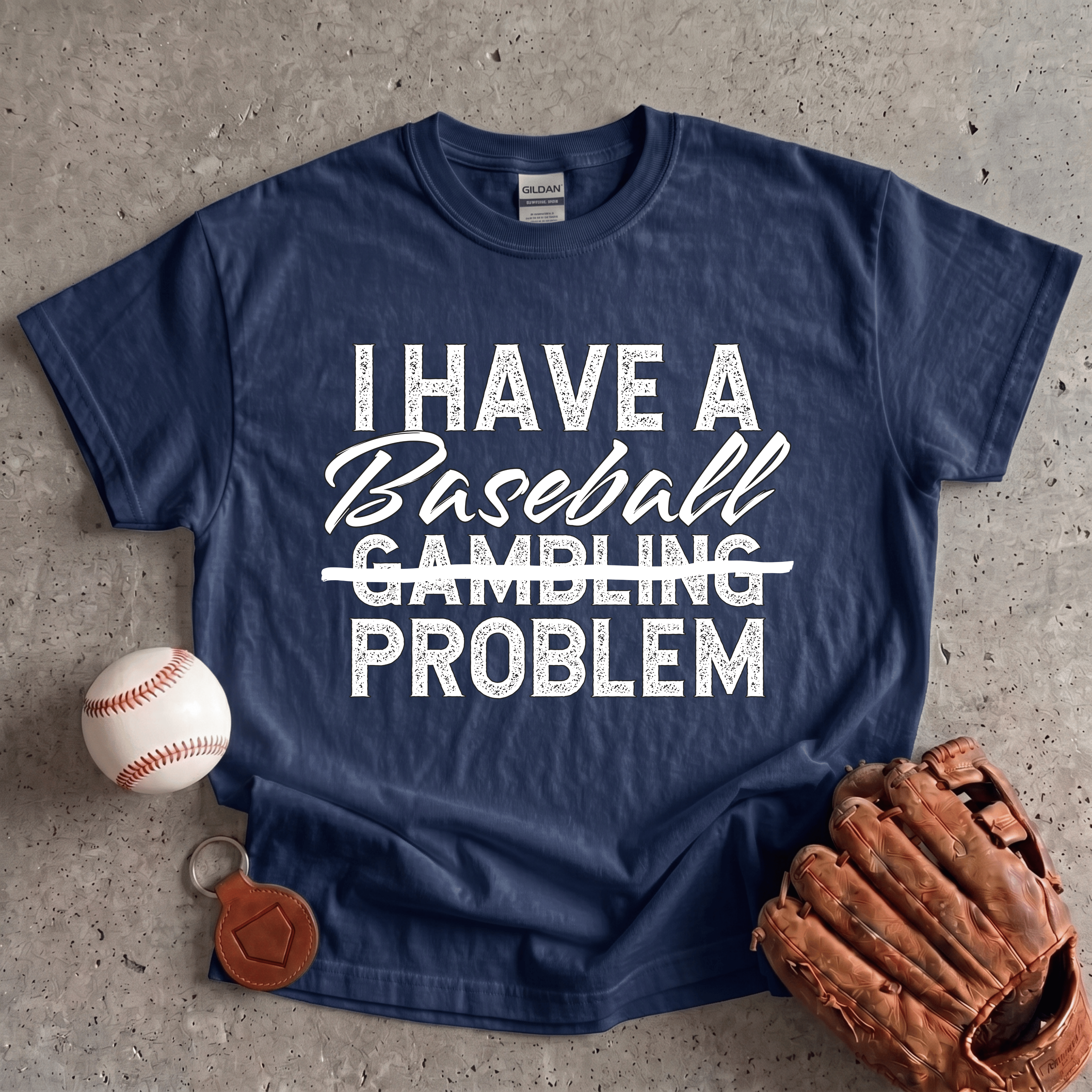 Collection of Baseball Problem T-Shirt in a gallery layout