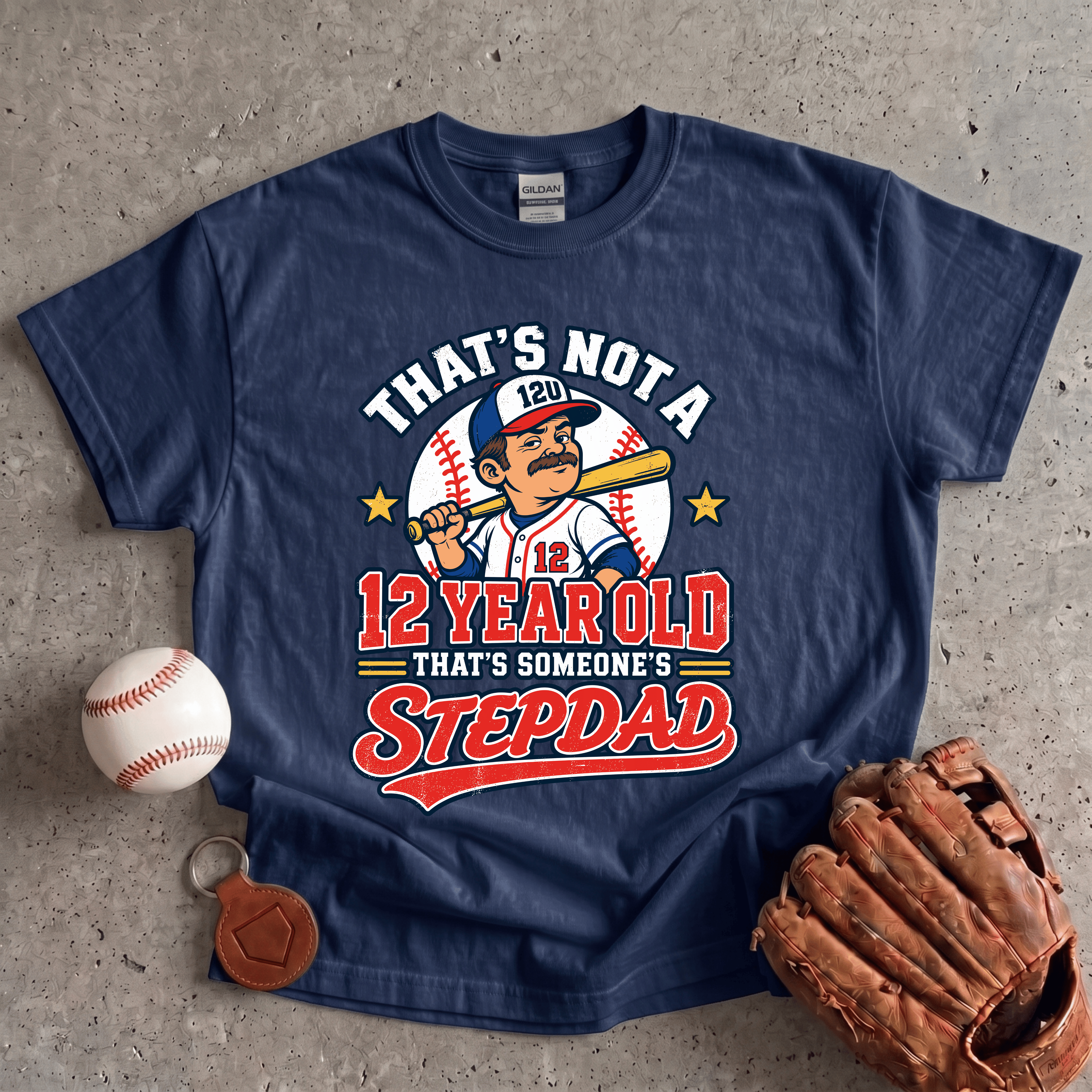 Collection of Somebody's Stepdad T-Shirt in a gallery layout