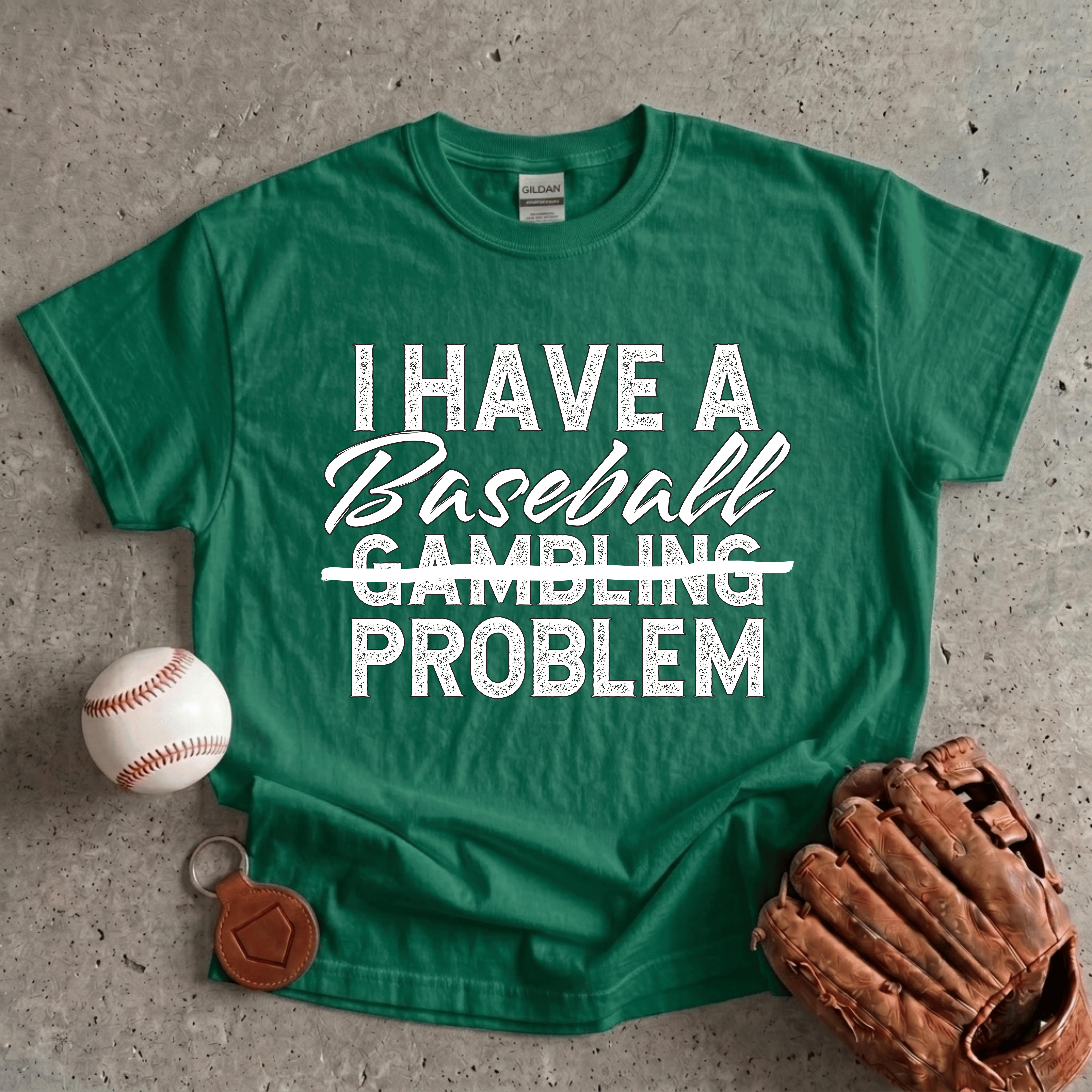 Collection of Baseball Problem T-Shirt in a gallery layout