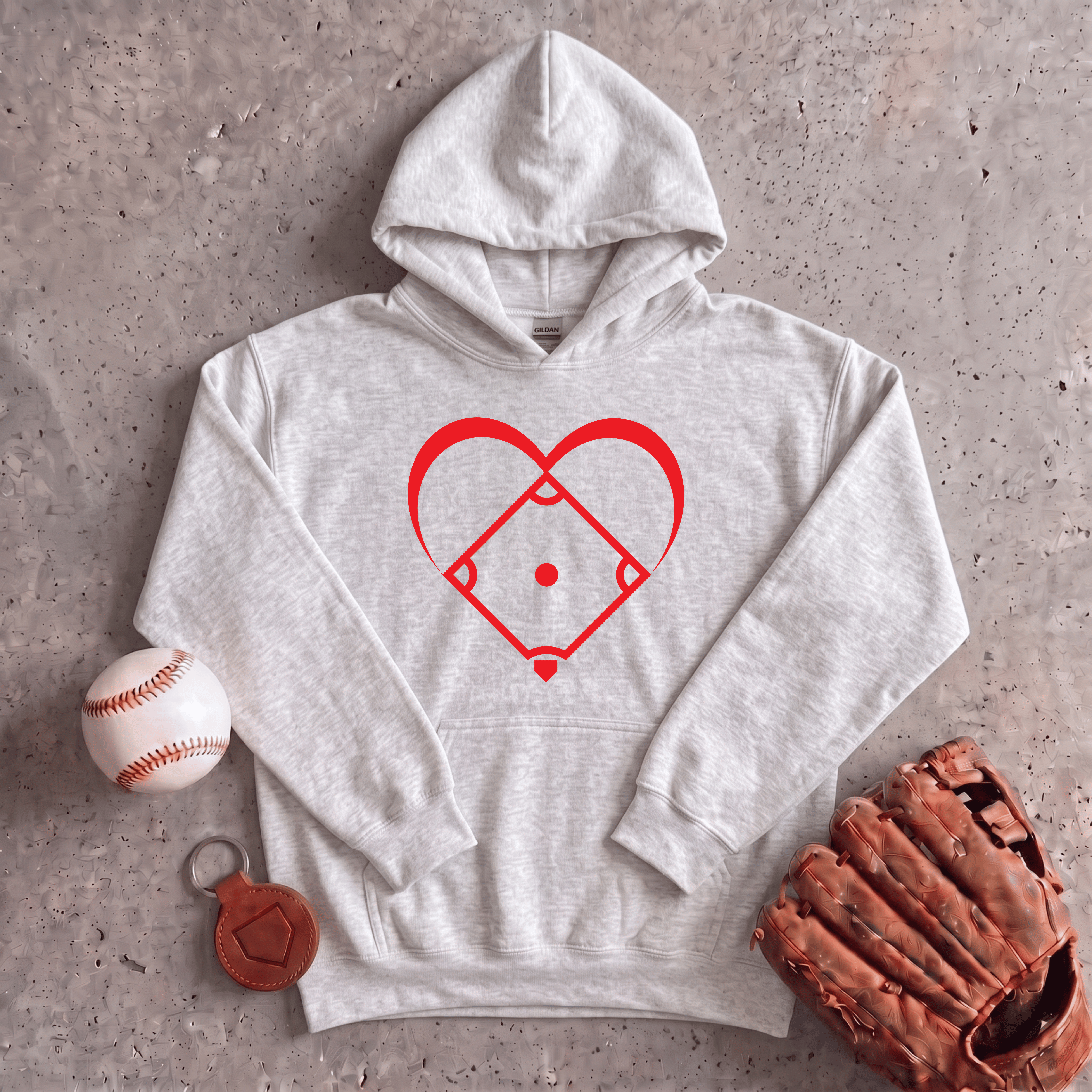 Collection of I Love Baseball Hoodie in a gallery layout
