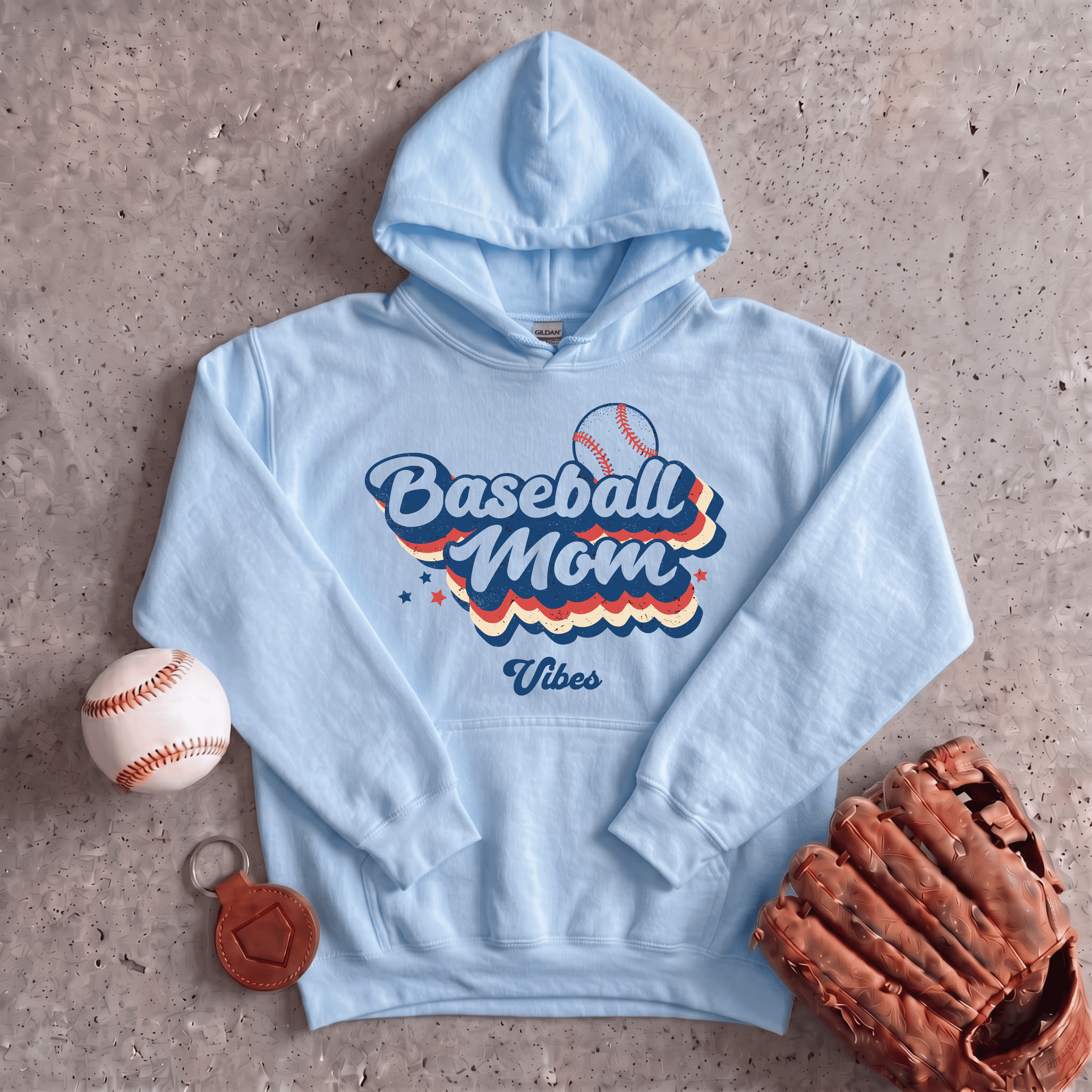 Collection of Baseball Mom Voice Hoodie in a gallery layout