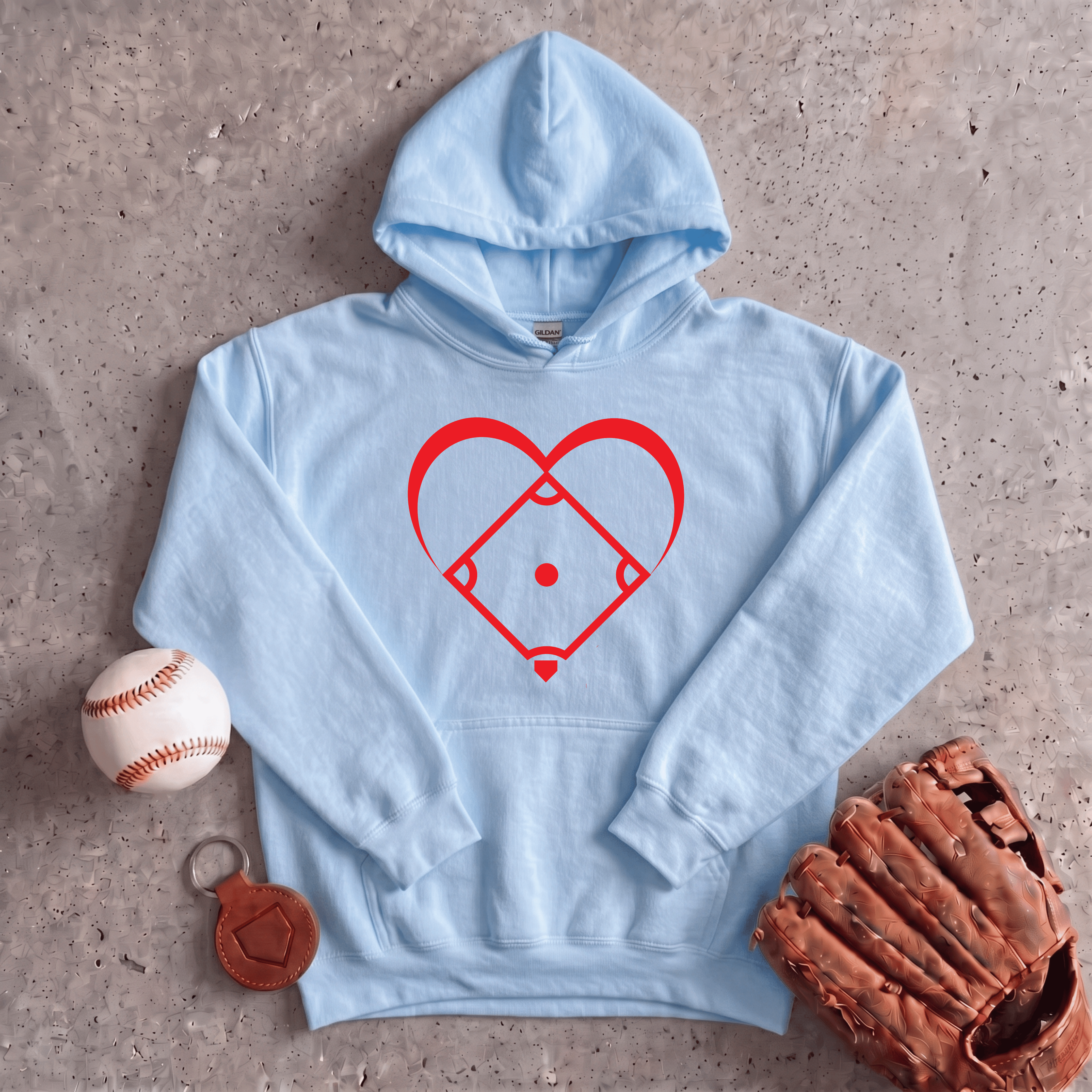 Collection of I Love Baseball Hoodie in a gallery layout