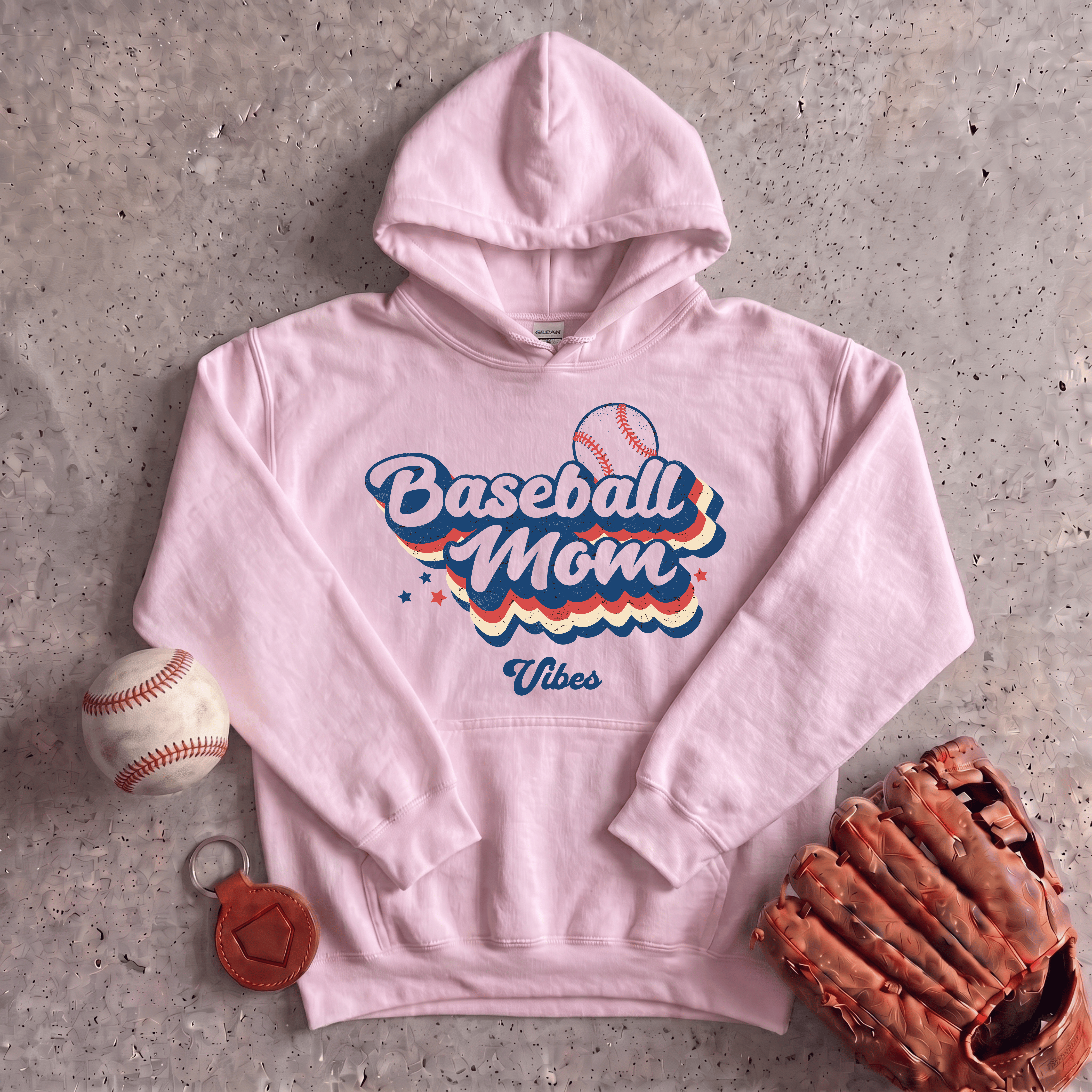 Collection of Baseball Mom Voice Hoodie in a gallery layout