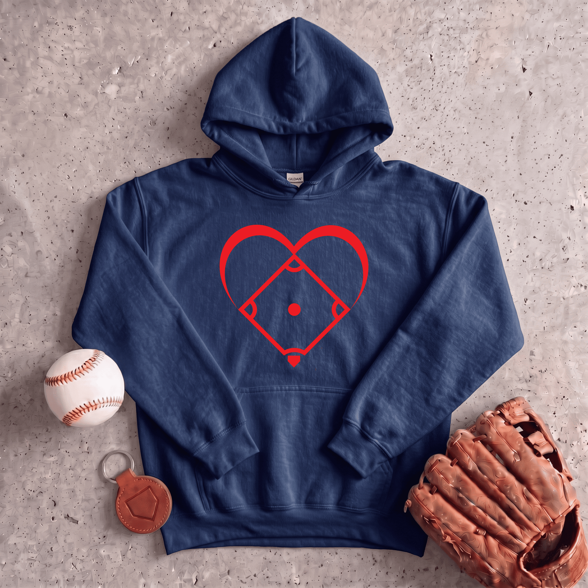 I Love Baseball Hoodie