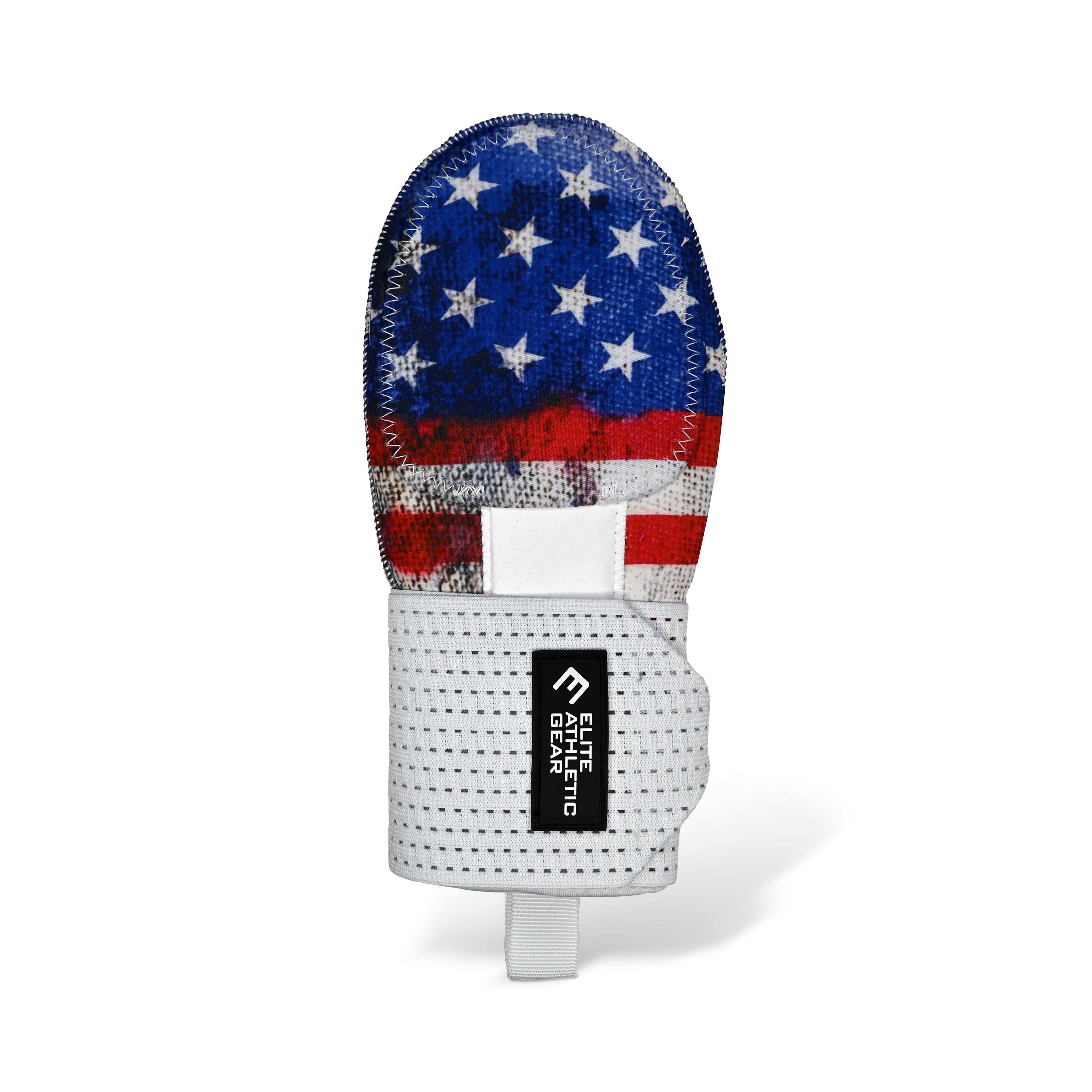 Collection of Baseball sliding mitt with American flag design on a white background in a gallery layout