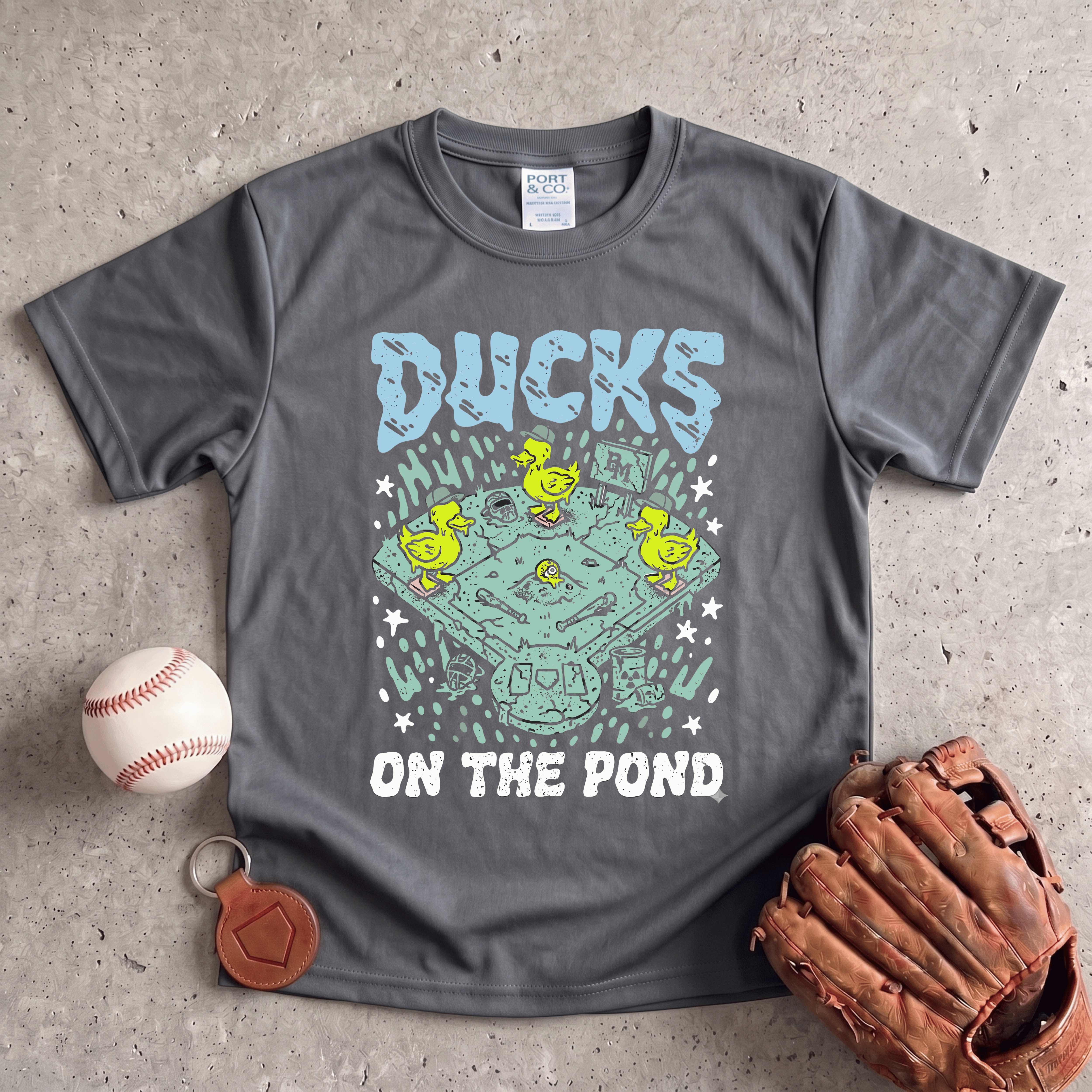 Collection of Ducks on the Pond Youth T-Shirt in a gallery layout