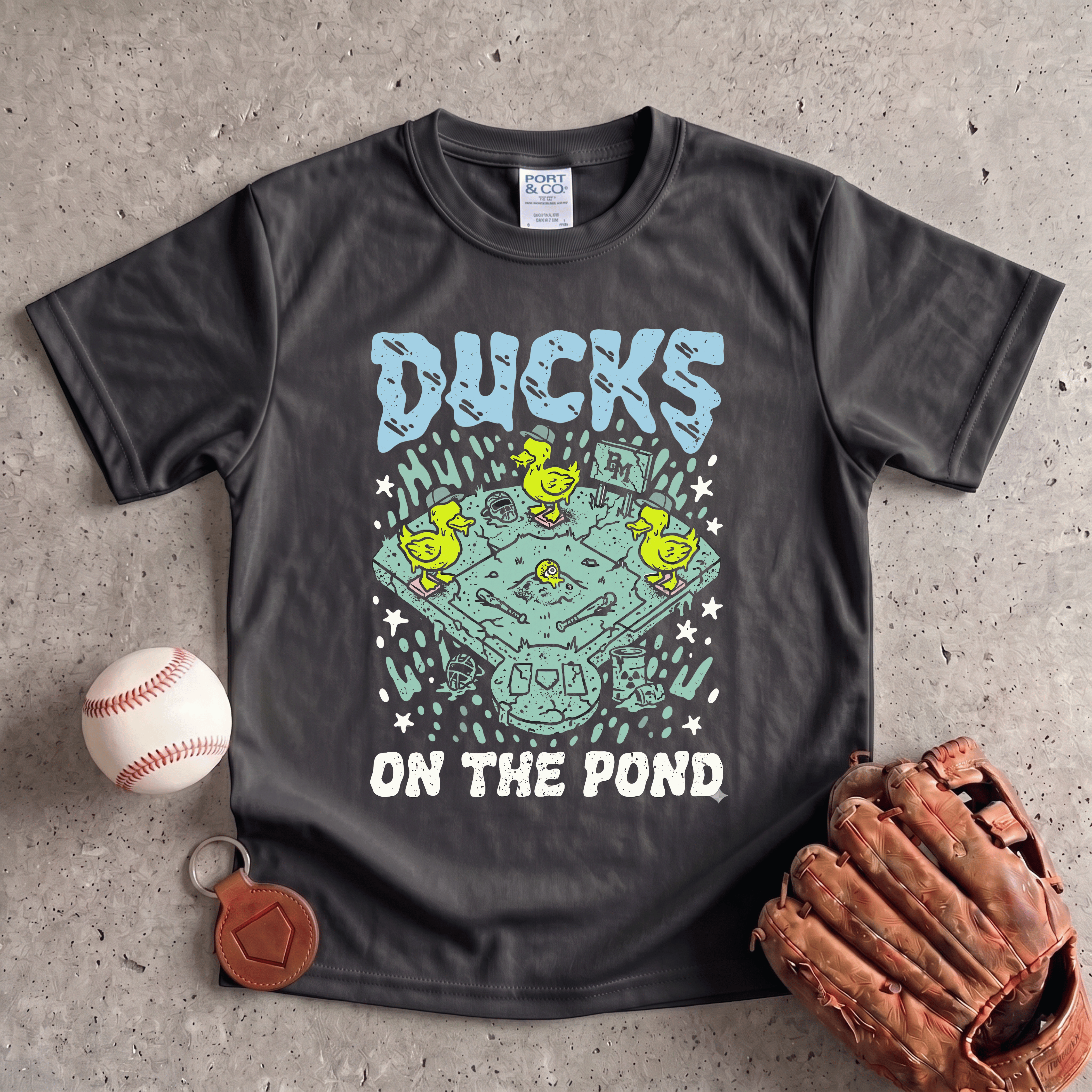 Collection of Ducks on the Pond Youth T-Shirt in a gallery layout