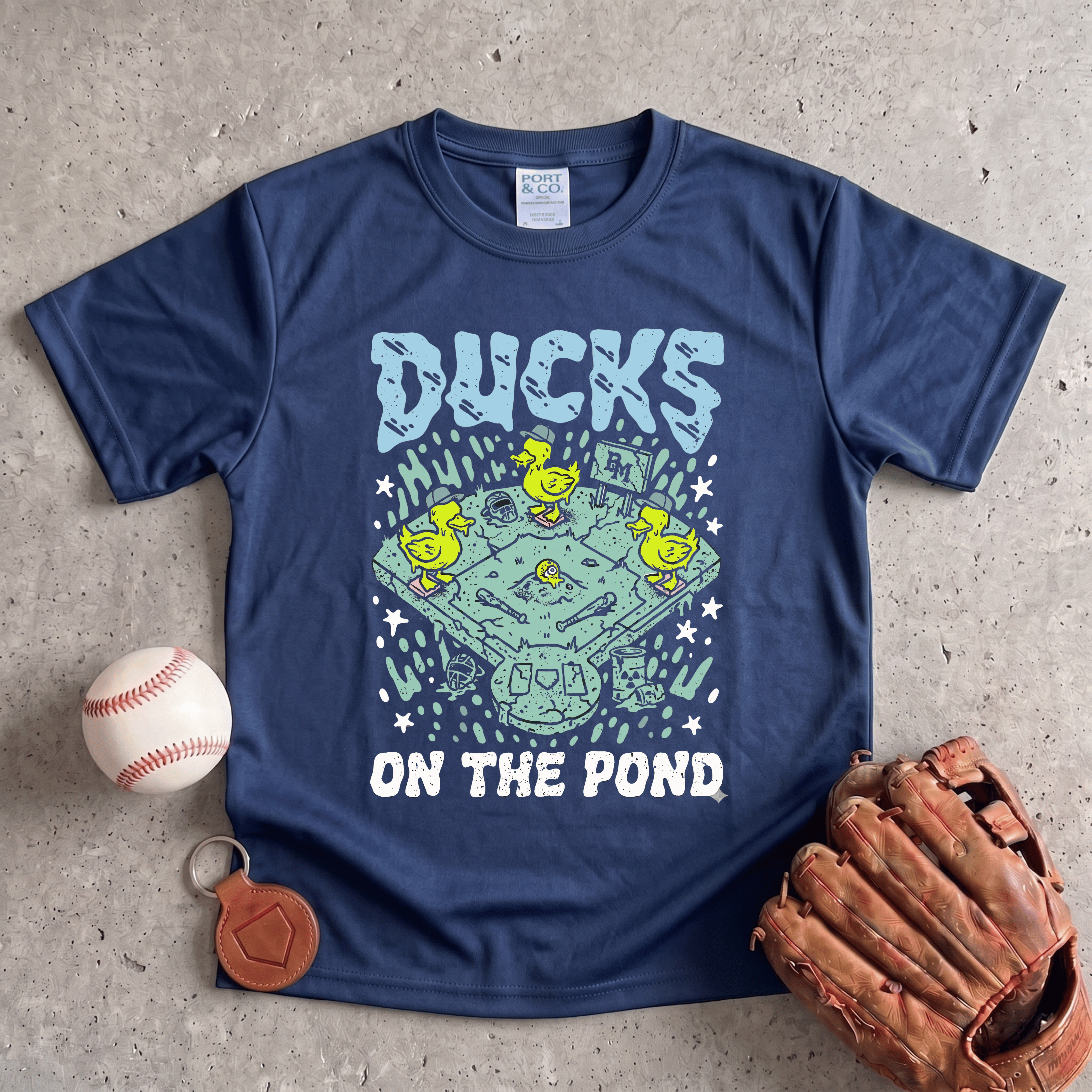 Collection of Ducks on the Pond Youth T-Shirt in a gallery layout