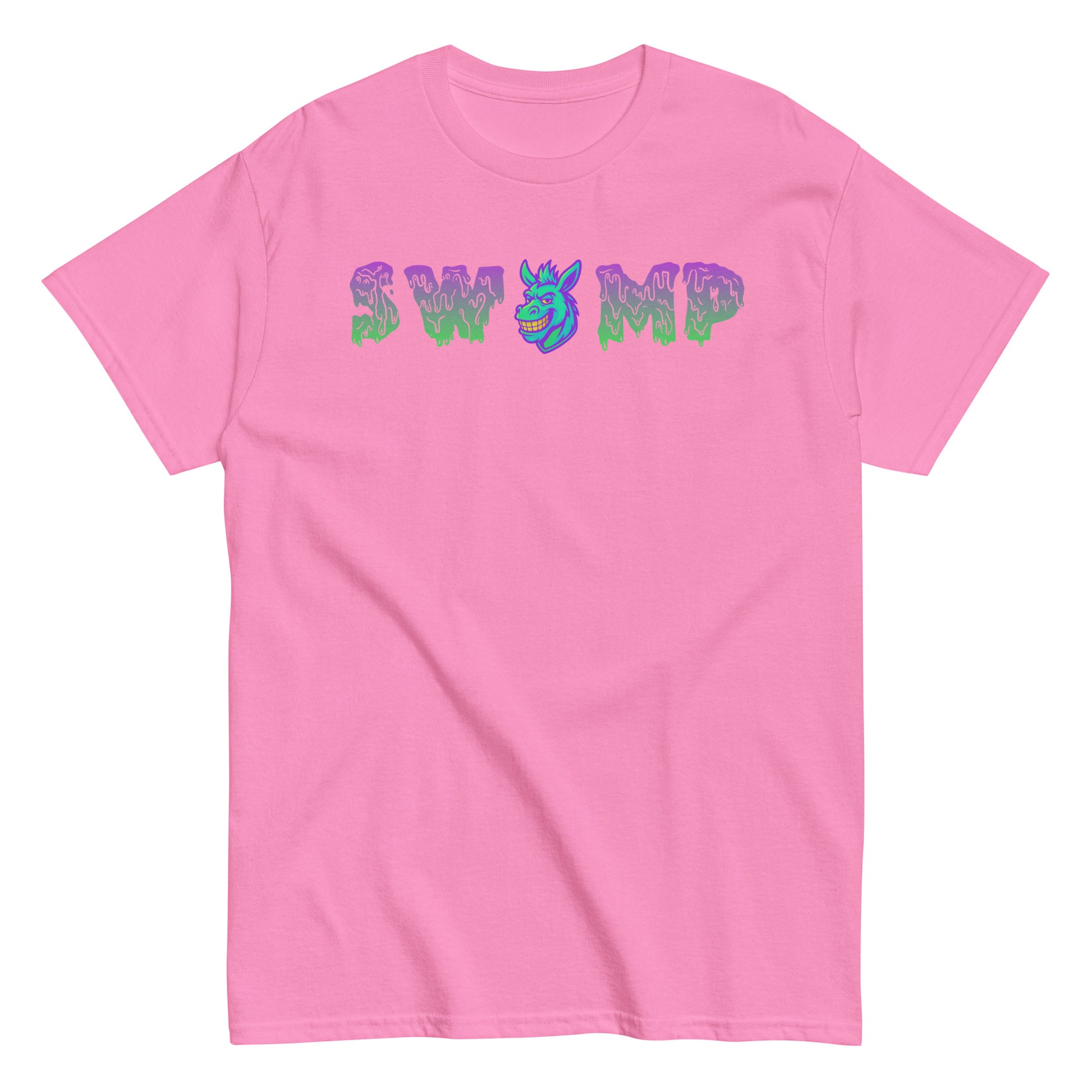pink swamp donkey baseball shirt, 