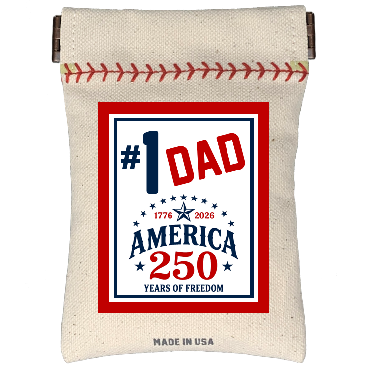 Collection of #1 Dad Seed Sack® | Canvas Baseball Seed Pouch in a gallery layout