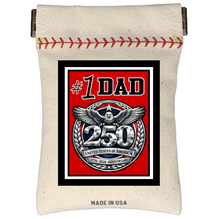 Collection of #1 Dad Seed Sack® | Canvas Baseball Seed Pouch in a gallery layout