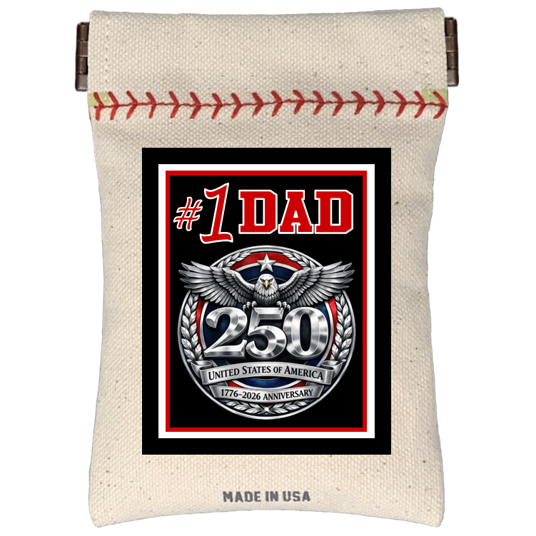 Collection of #1 Dad Seed Sack® | Canvas Baseball Seed Pouch in a gallery layout