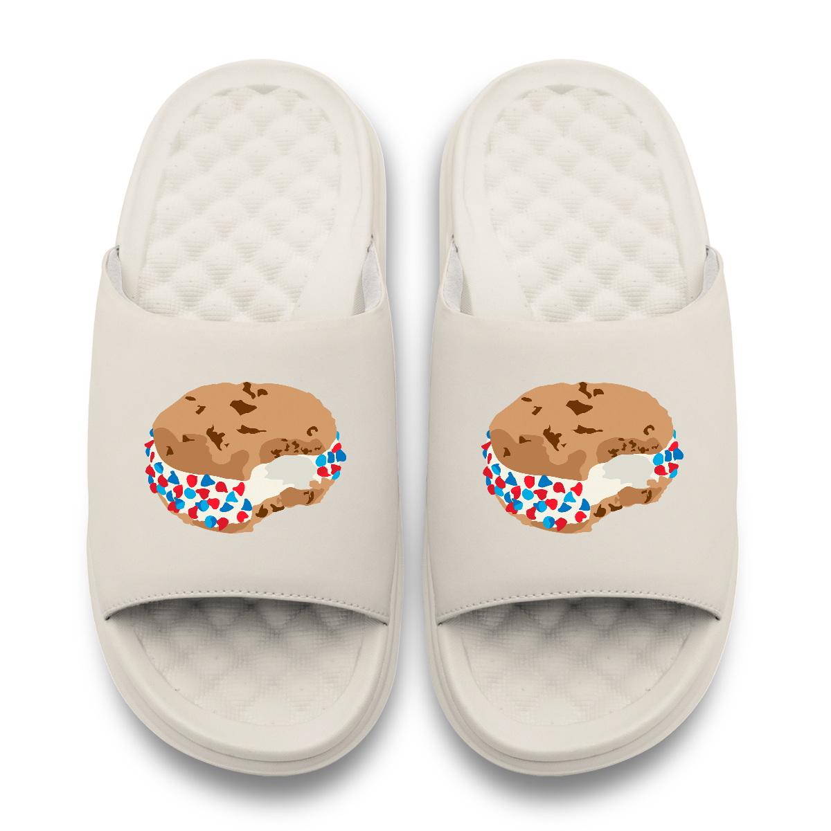 Collection of Beige slides with cookie-themed design on a white background in a gallery layout