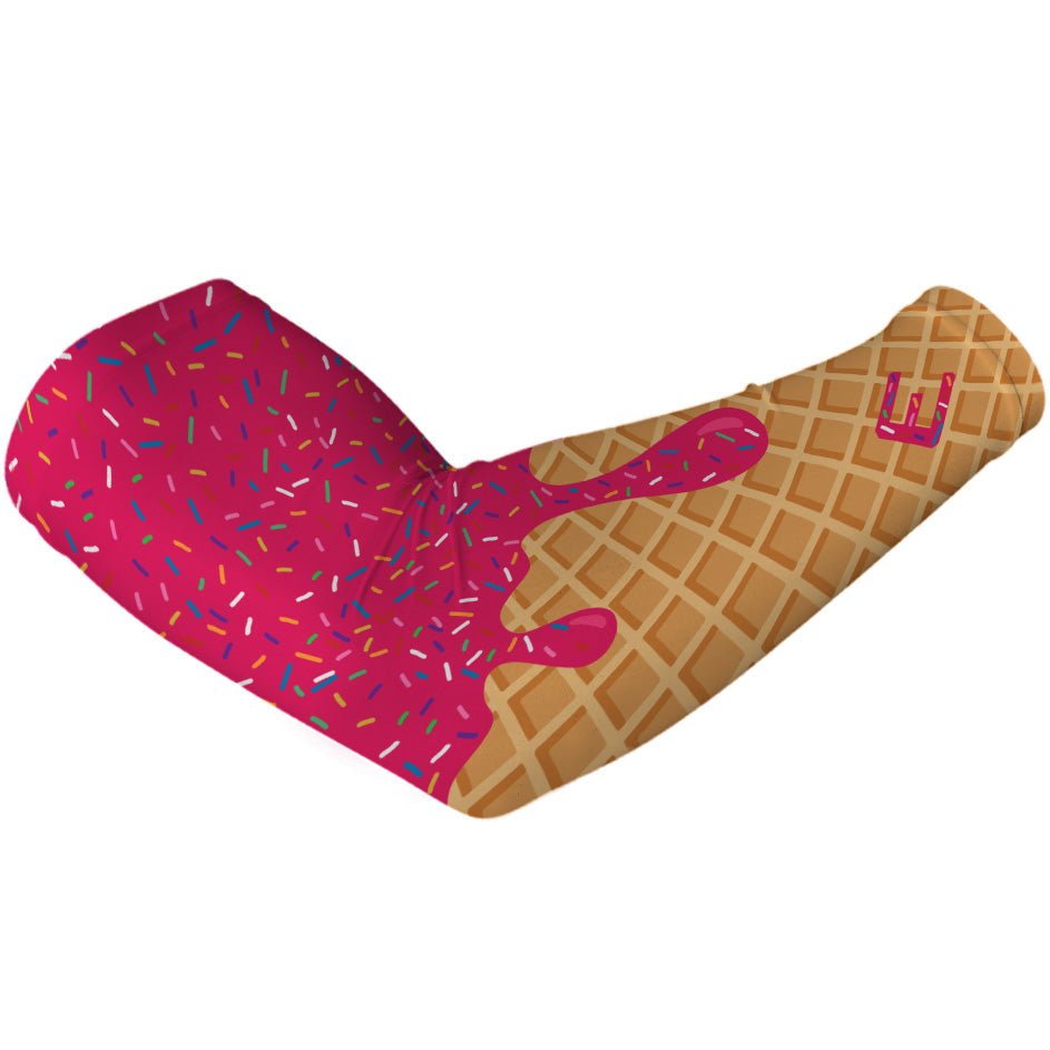 Collection of pink ice cream cone drip arm sleeve  in a gallery layout