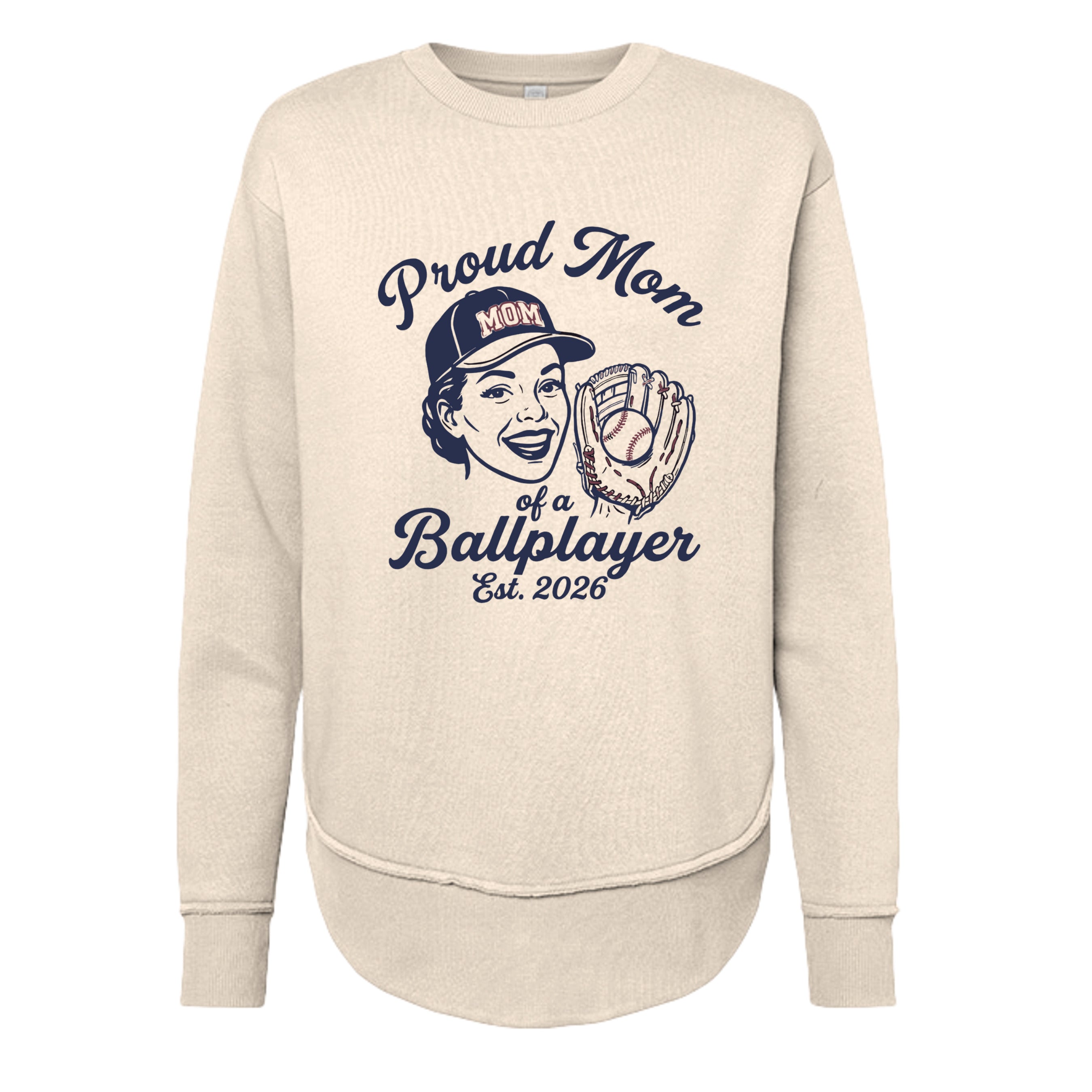 Collection of Natural baseball mom sweatshirt in a gallery layout