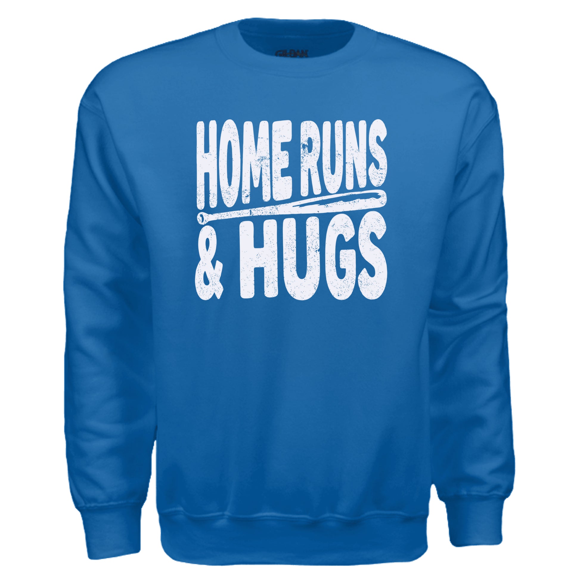 ROYAL  home runs and hugs baseball mom sweatshirt 