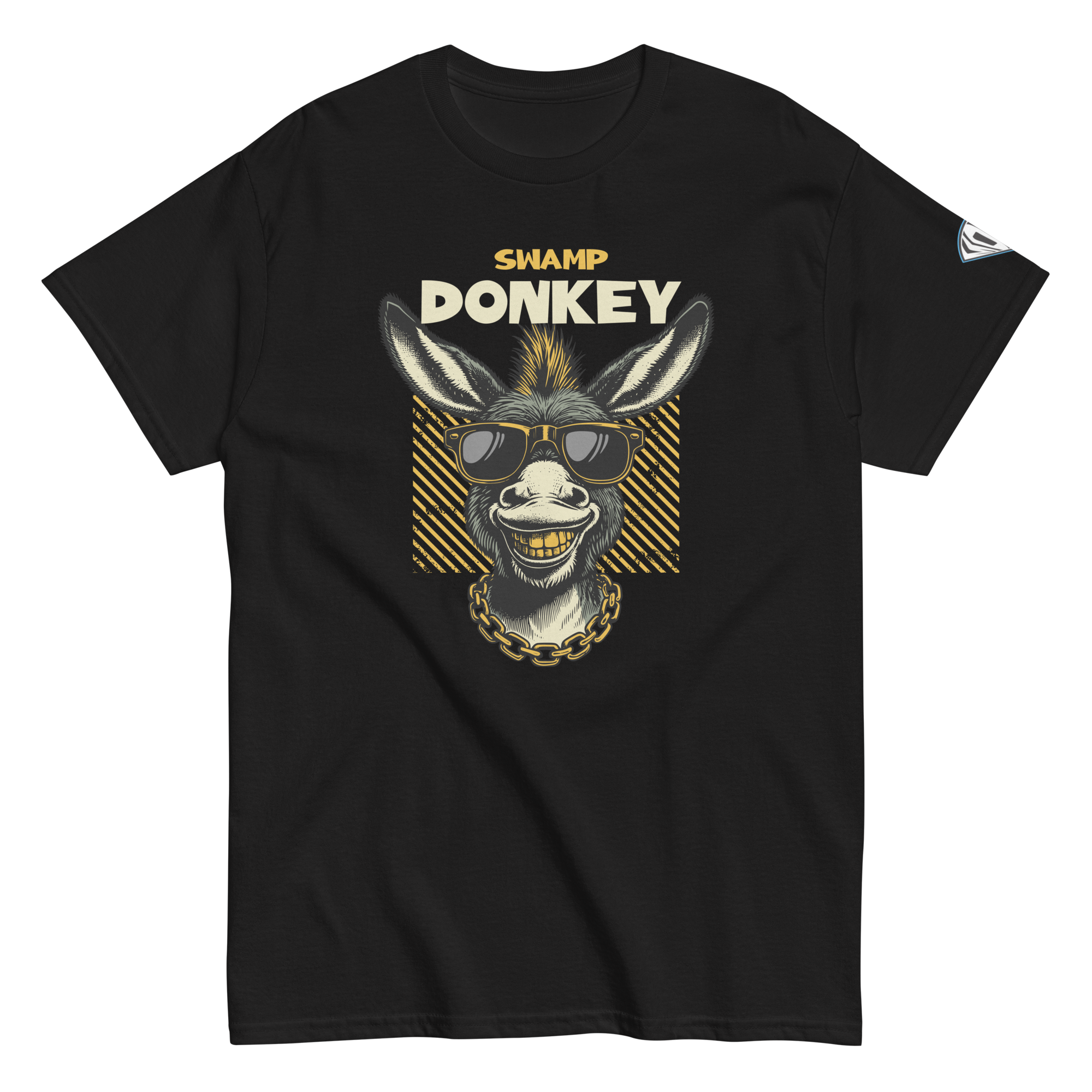 Collection of swamp donkey t-shirt black in a gallery layout