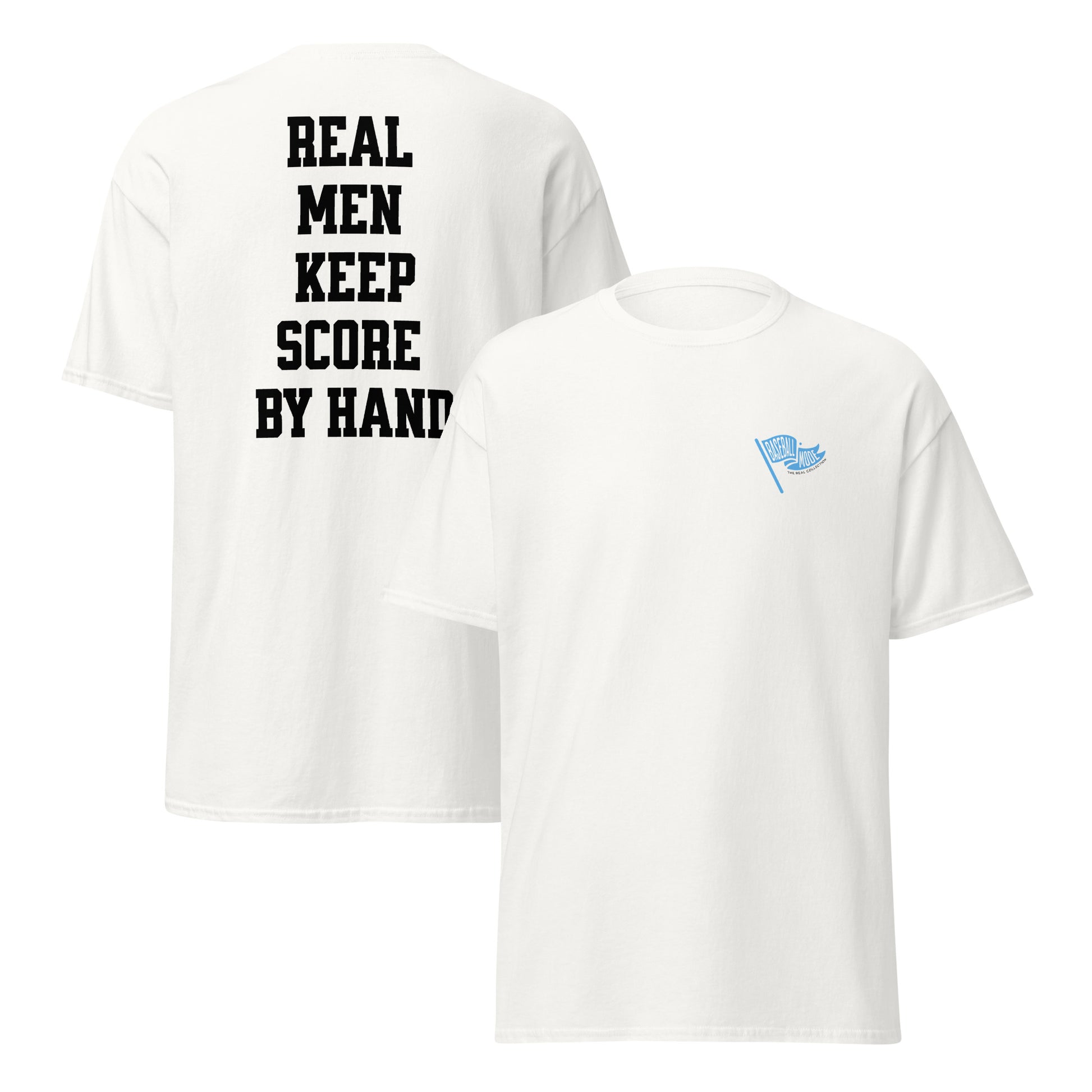 Real Men Keep Score By Hand T-Shirt