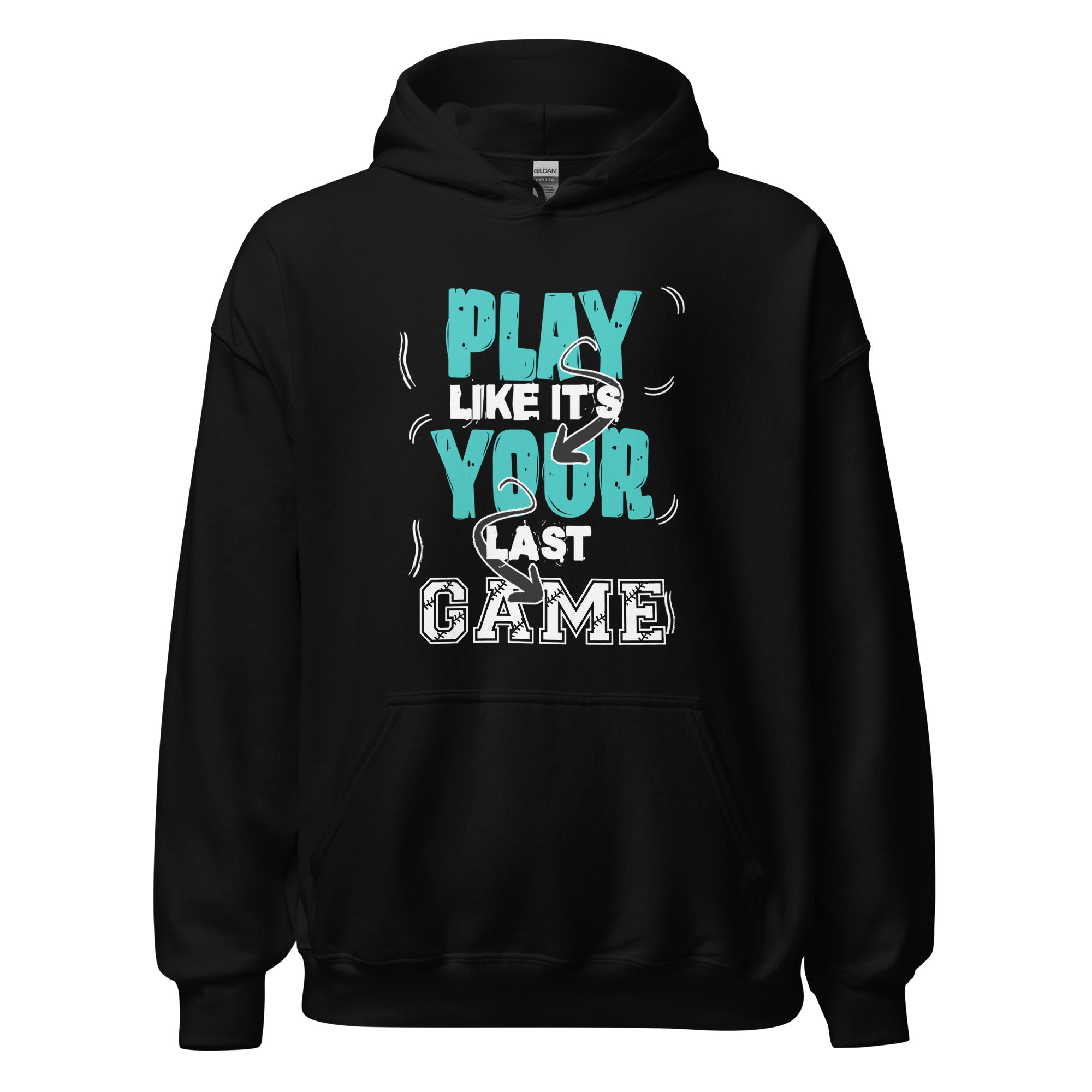 Collection of play like it's your last game black hoodie in a gallery layout